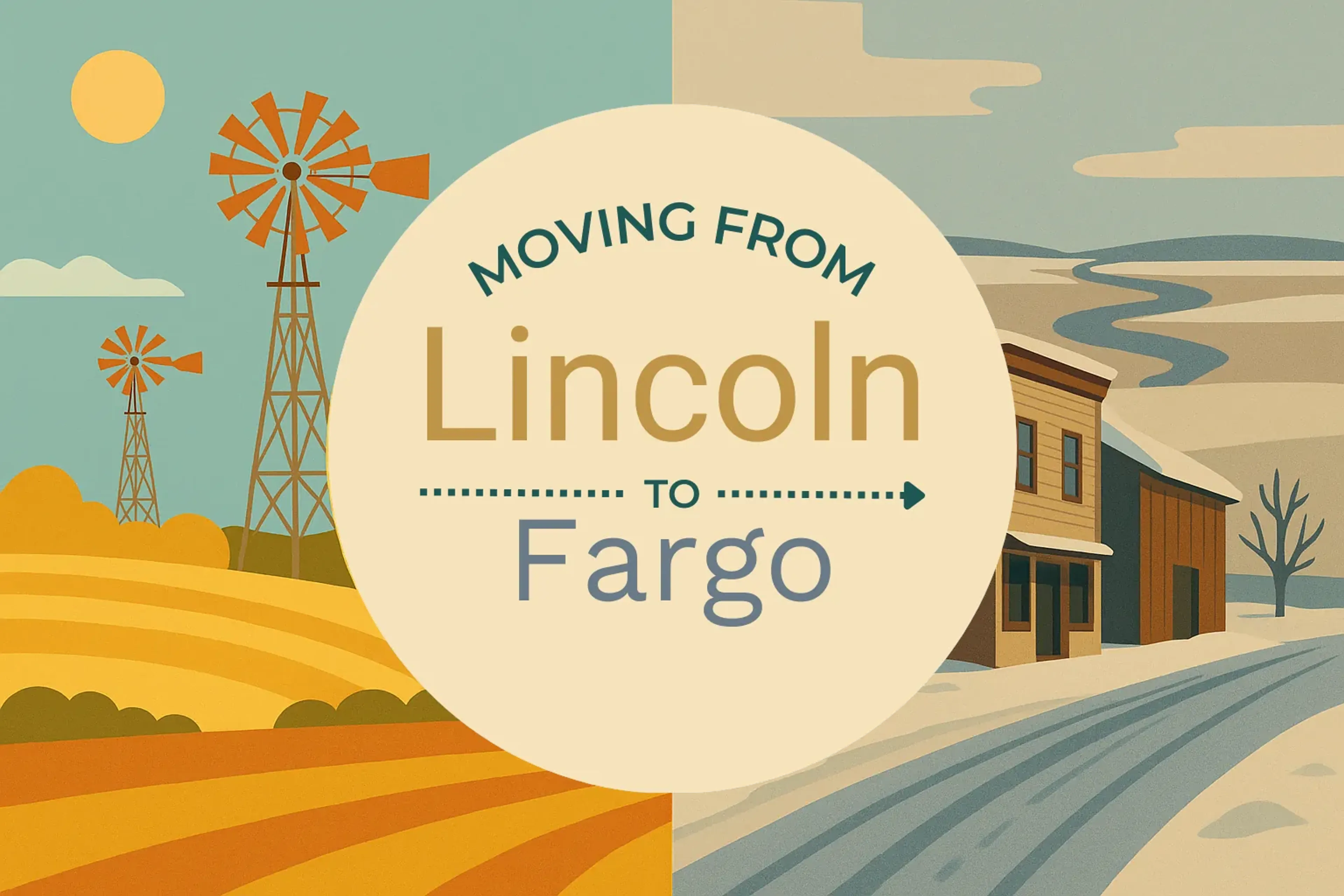 Side-by-side comparison of Lincoln to Fargo moving companies