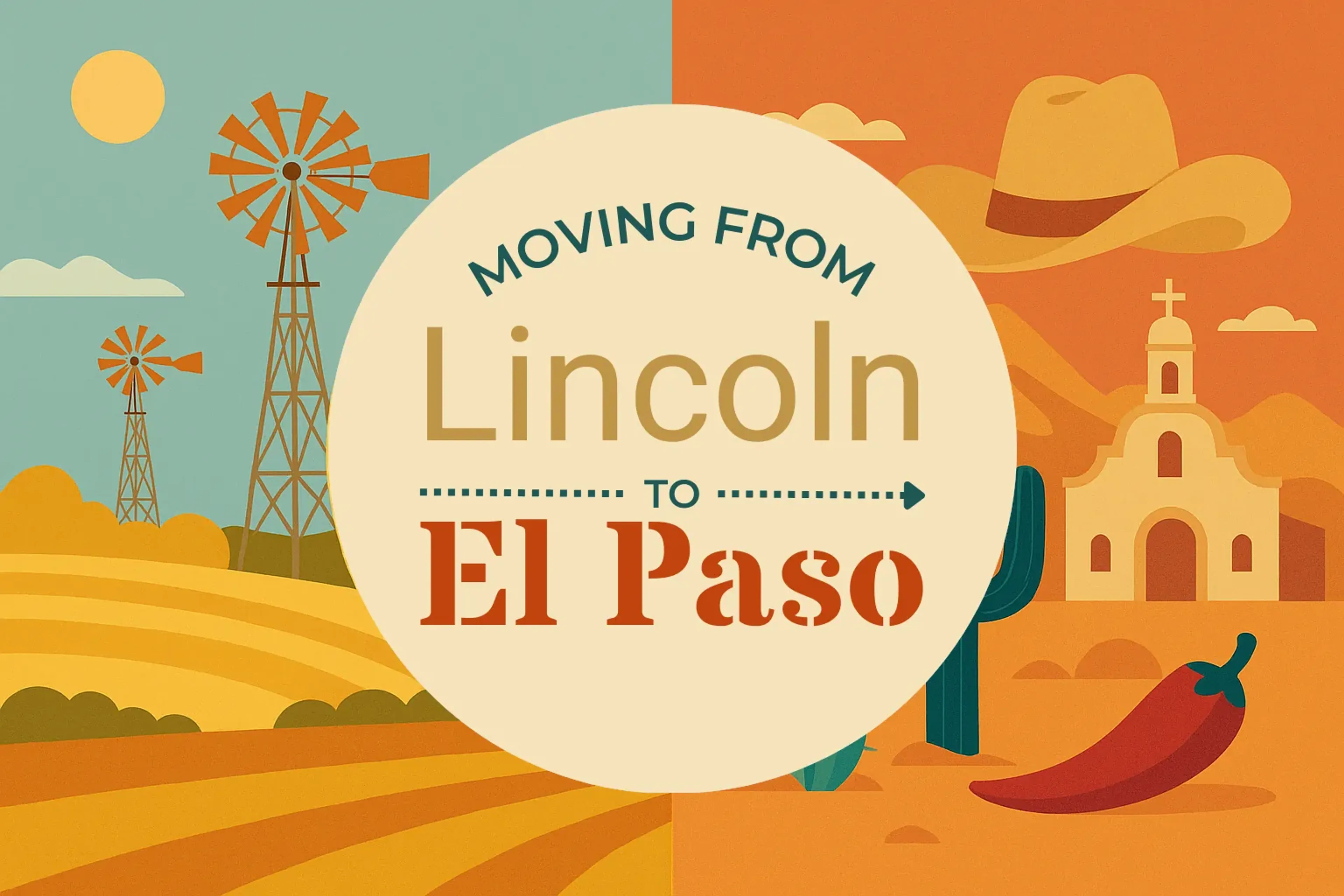 Side-by-side comparison of Lincoln to El Paso moving companies