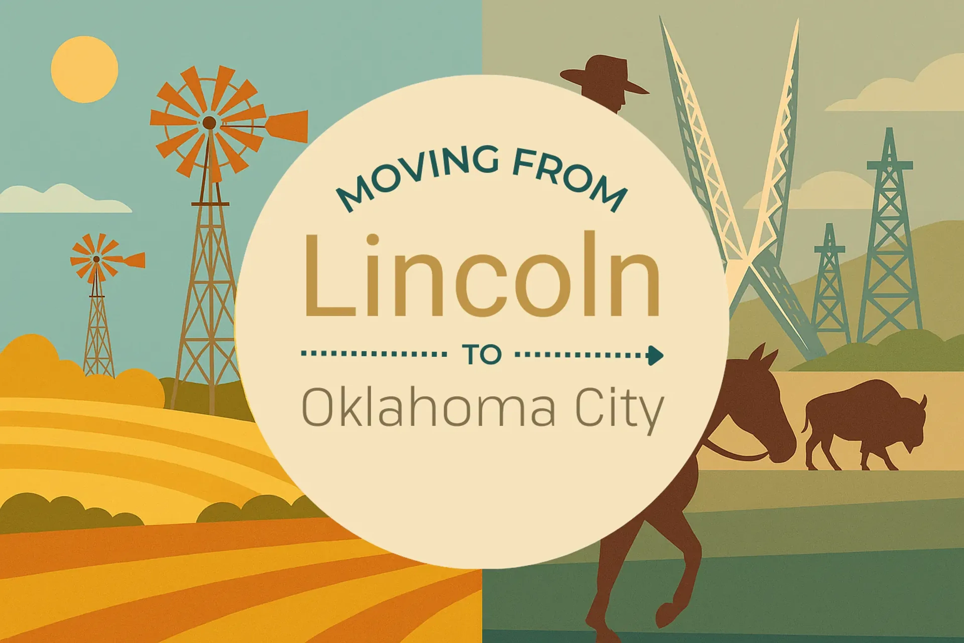 Side-by-side comparison of Lincoln to Oklahoma City moving companies