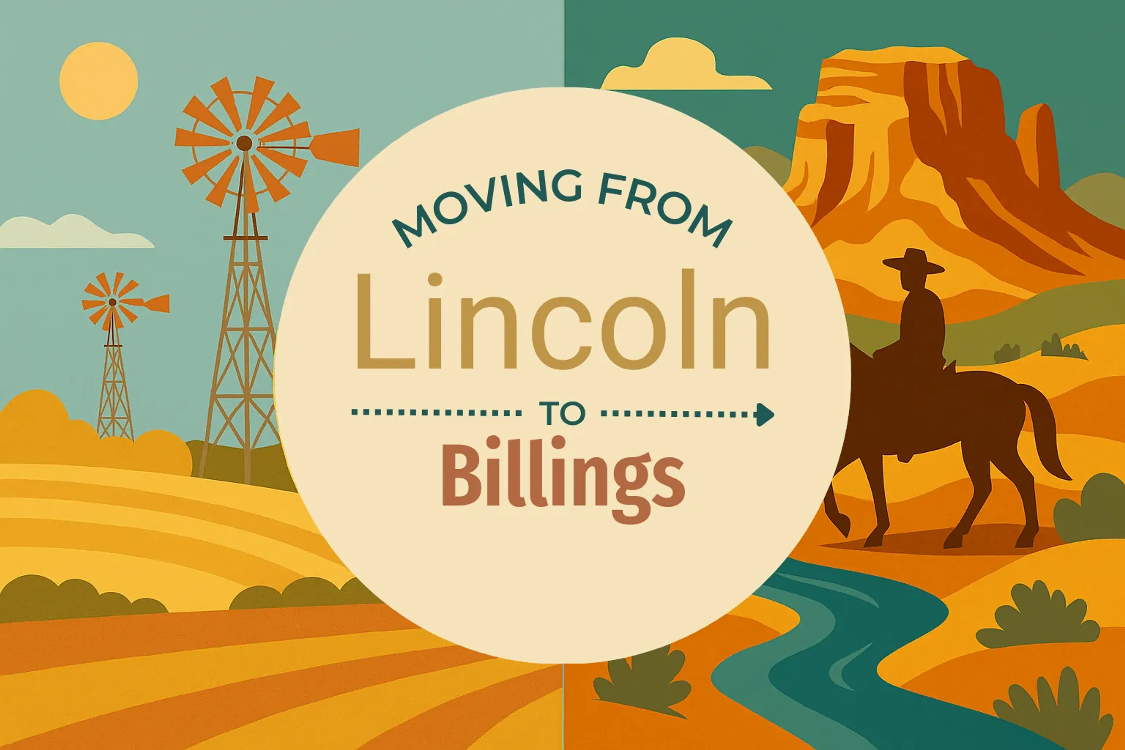 Side-by-side comparison of Lincoln to Billings moving companies
