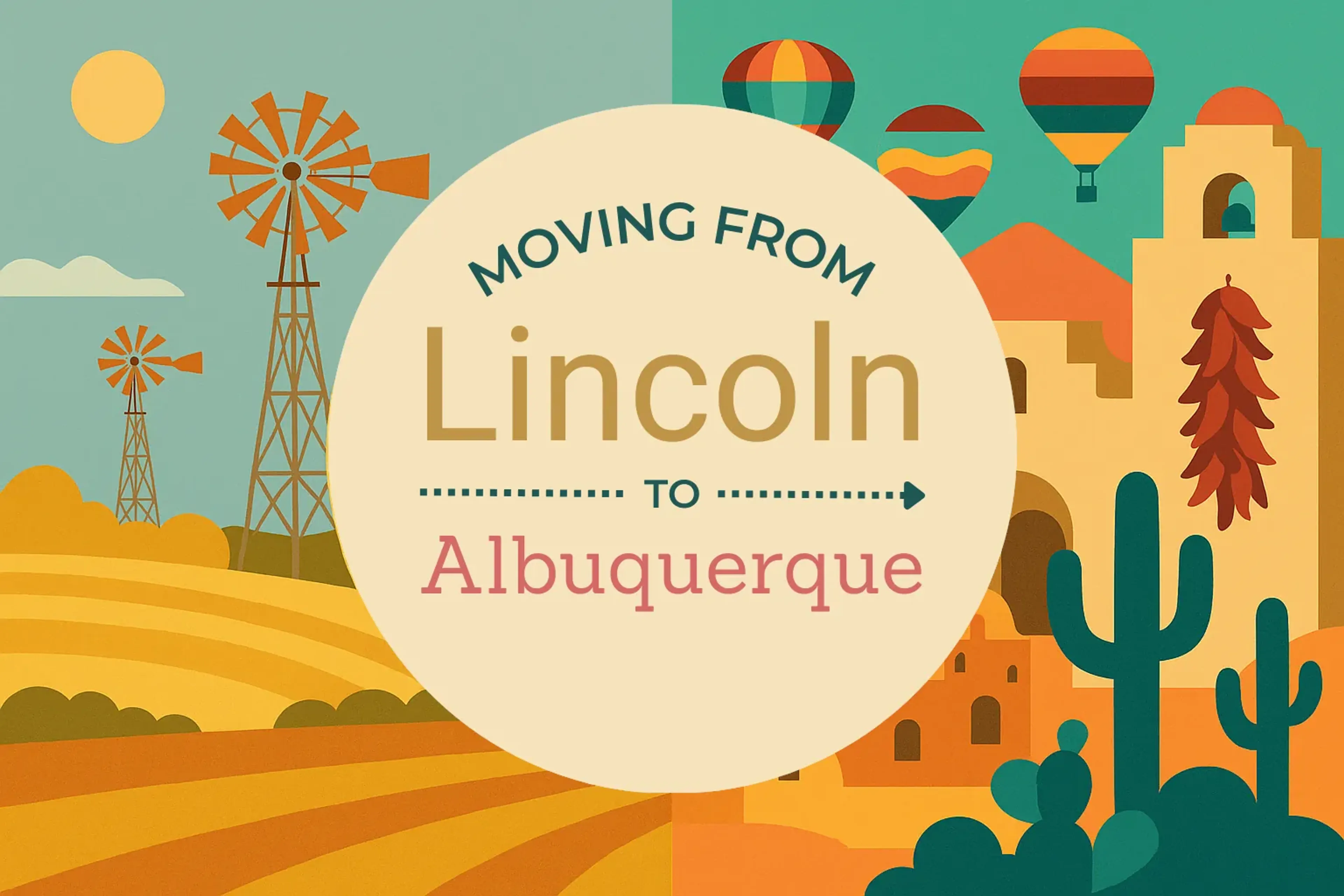 Side-by-side comparison of Lincoln to Albuquerque moving companies