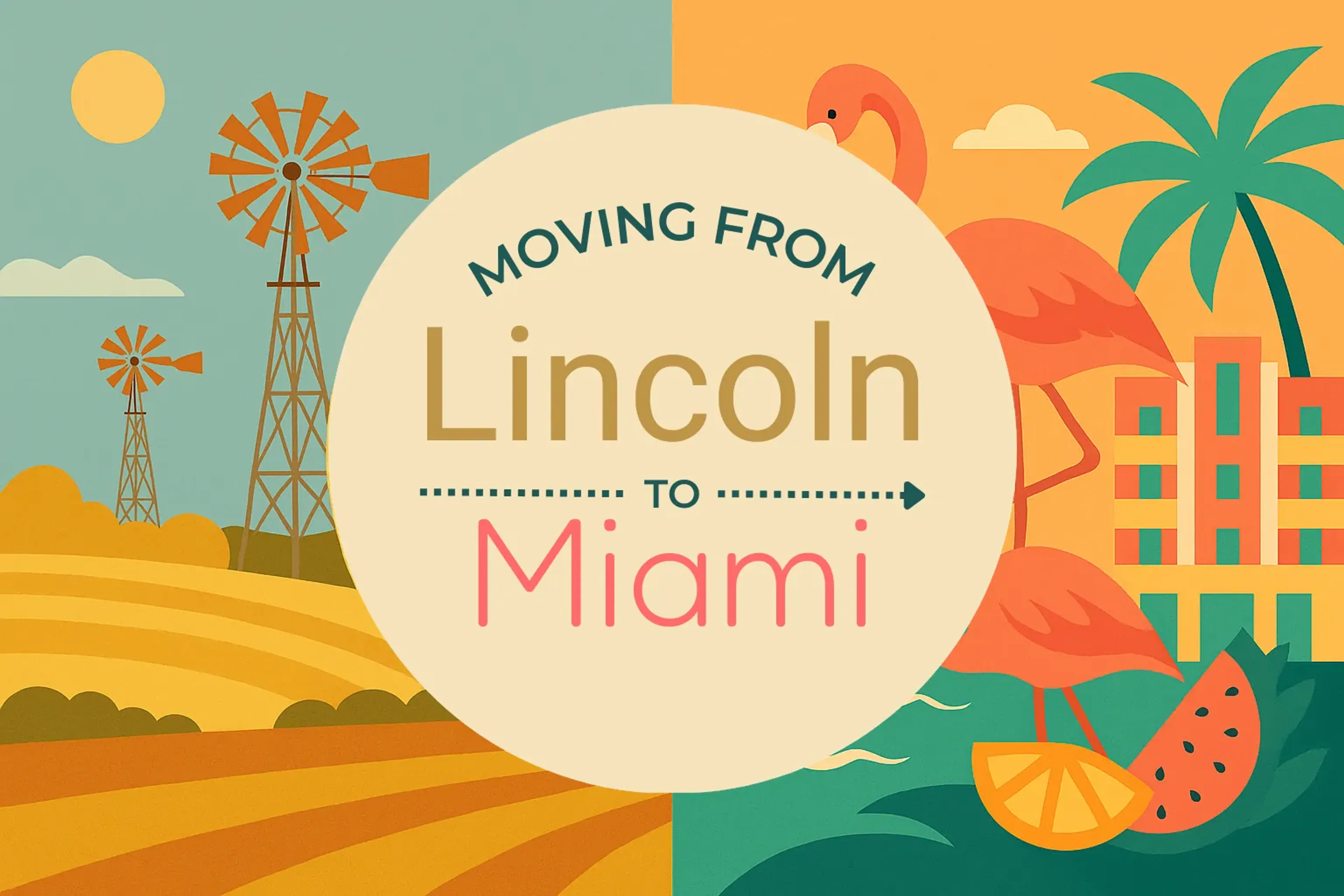 Side-by-side comparison of Lincoln to Miami moving companies