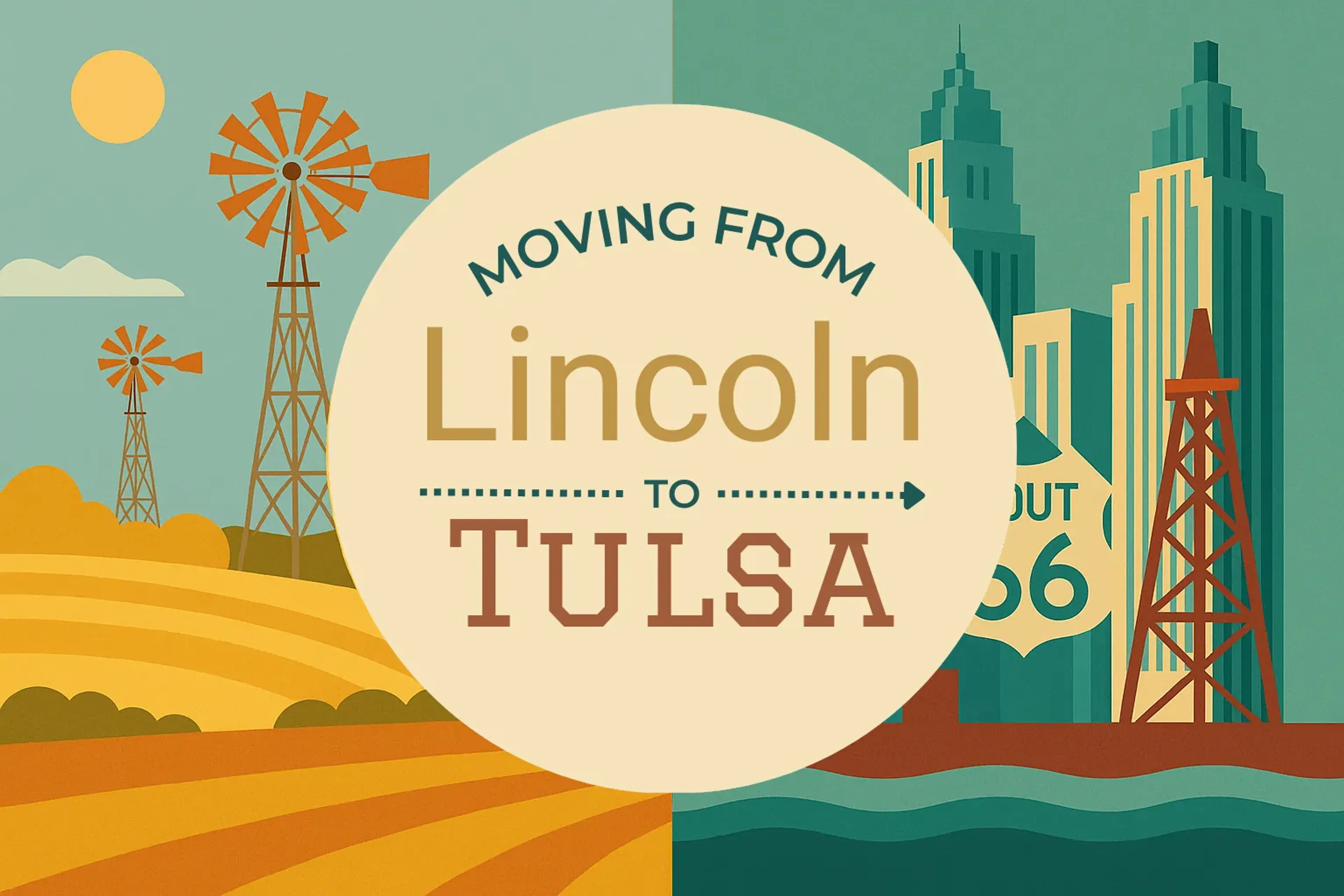 Side-by-side comparison of Lincoln to Tulsa moving companies