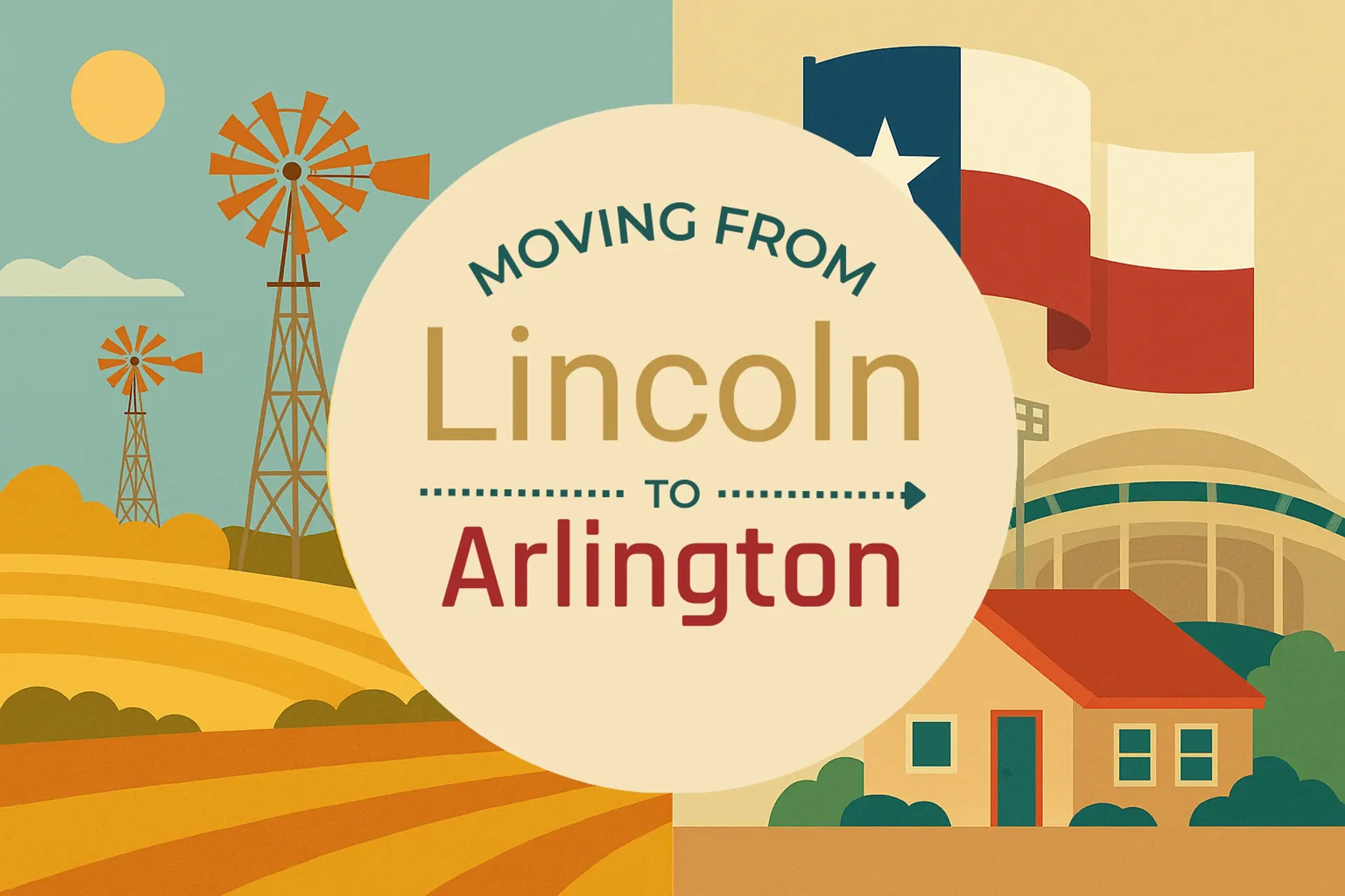 Side-by-side comparison of Lincoln to Arlington moving companies