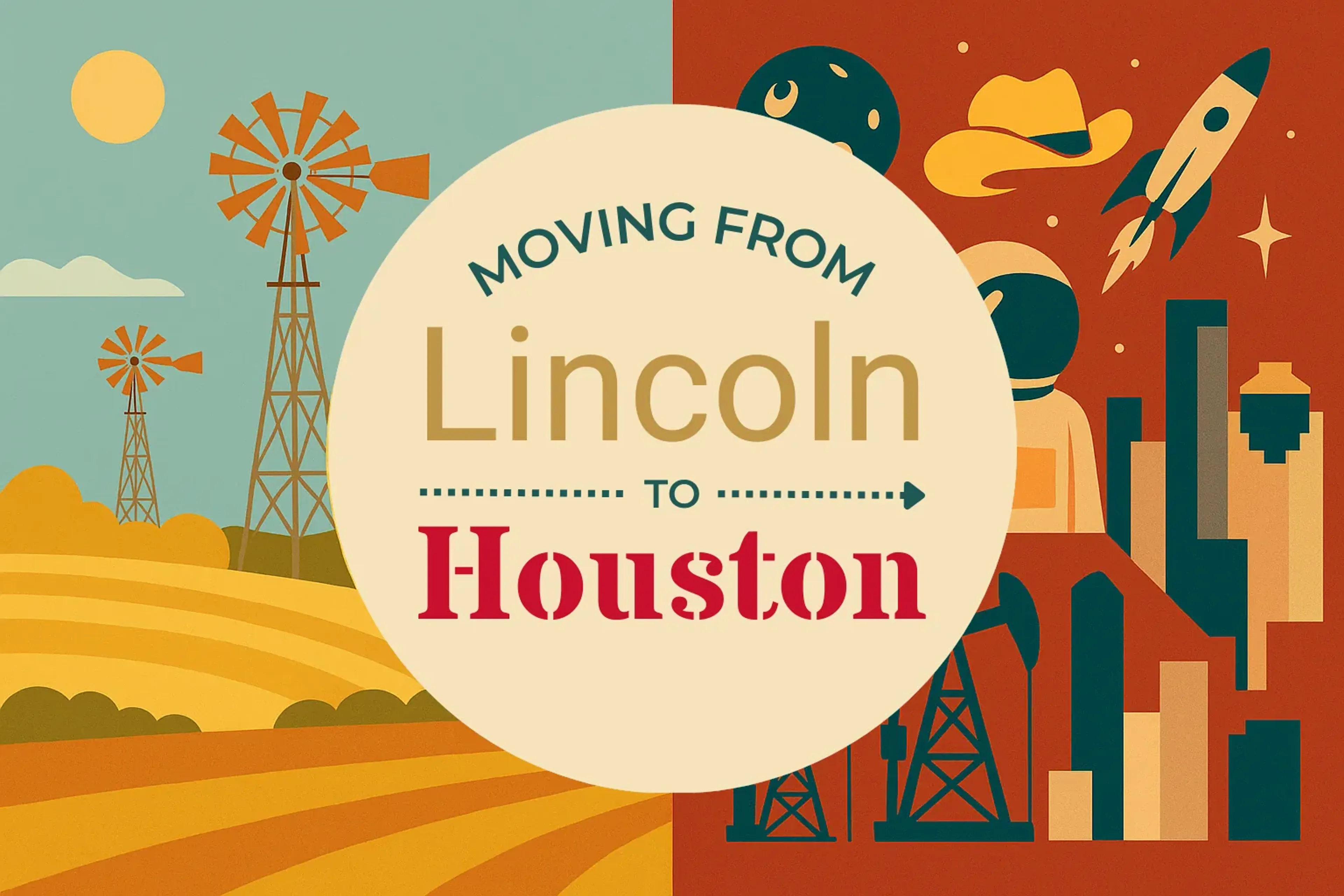 Side-by-side comparison of Lincoln to Houston moving companies