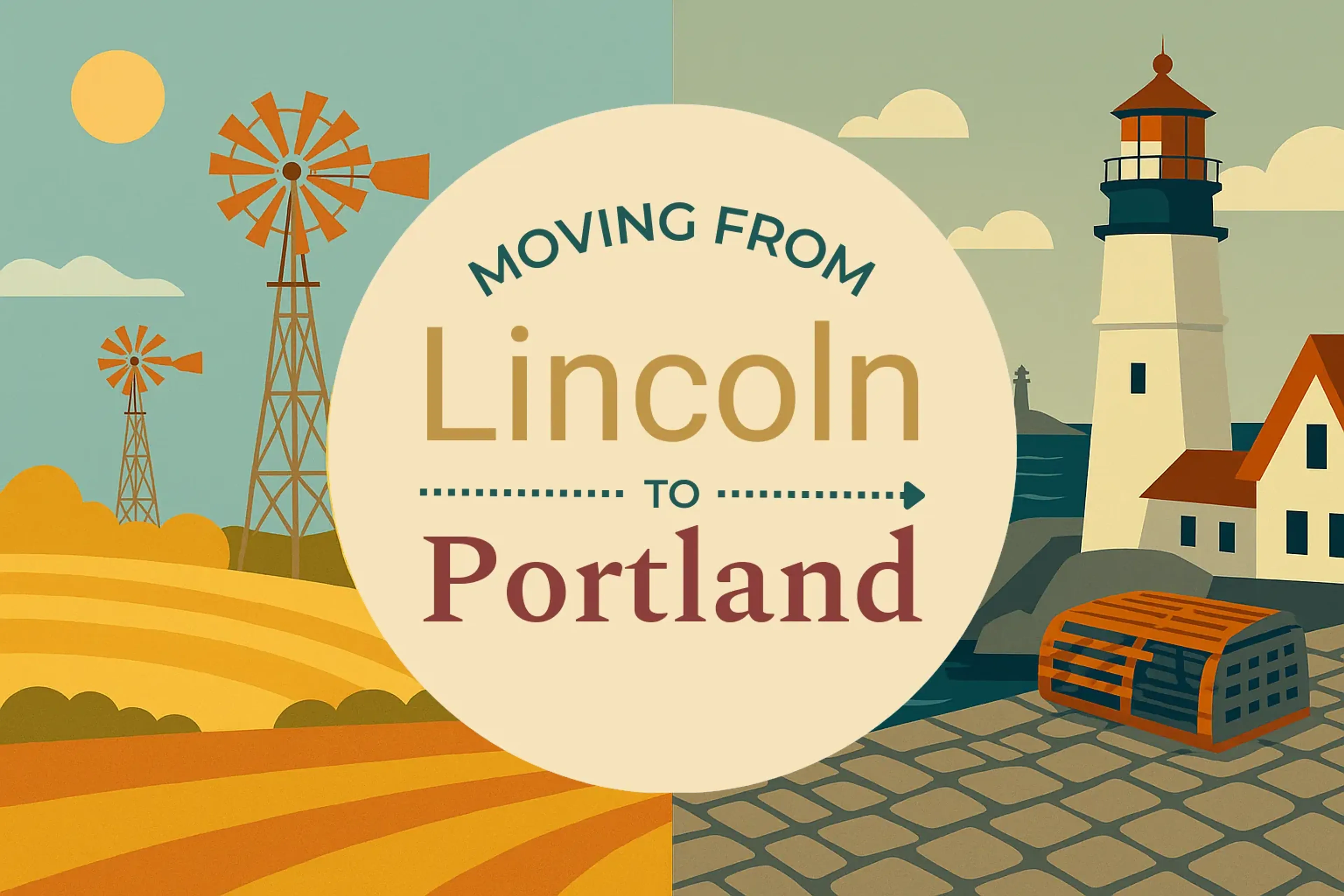 Side-by-side comparison of Lincoln to Portland moving companies