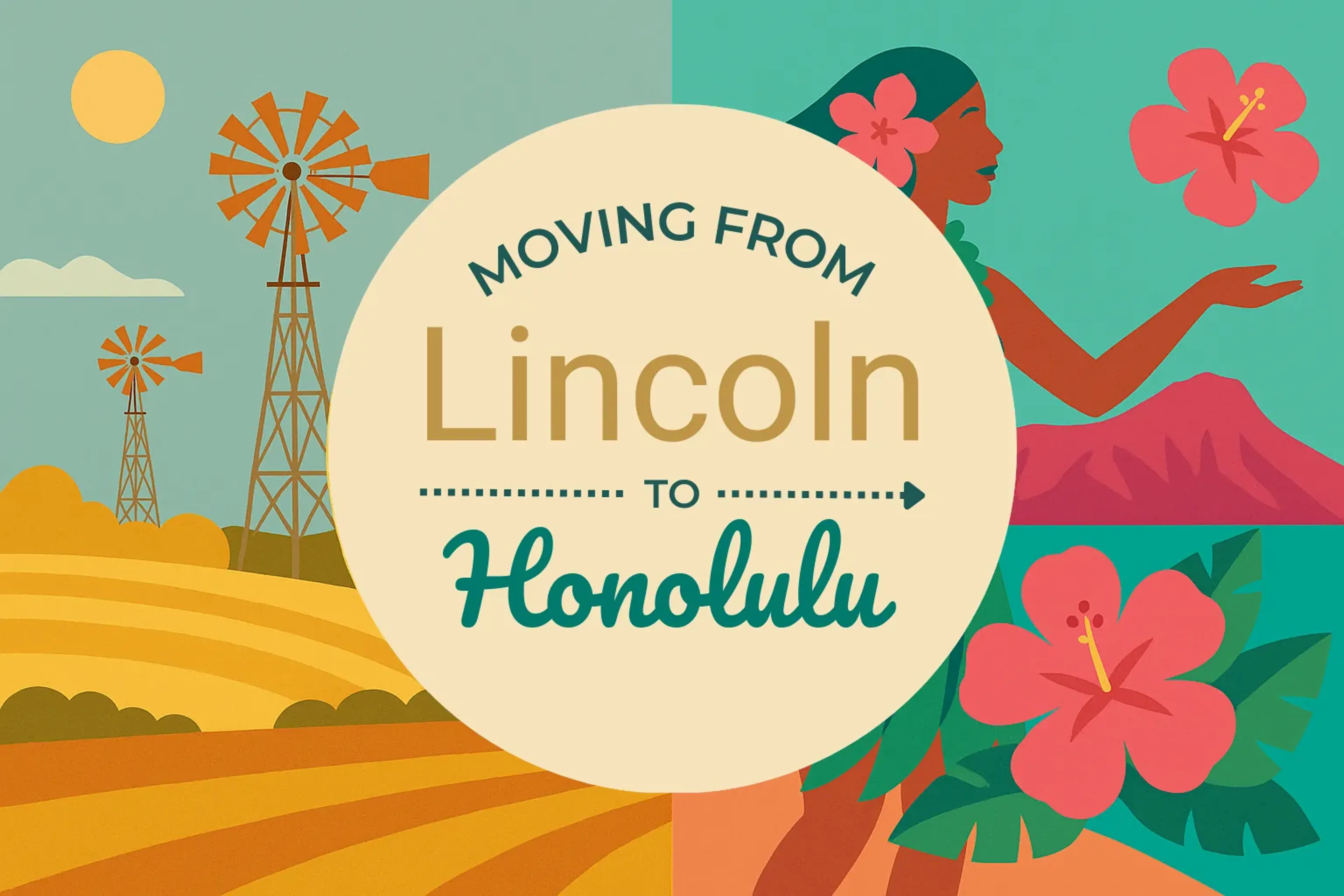 Side-by-side comparison of Lincoln to Honolulu moving companies