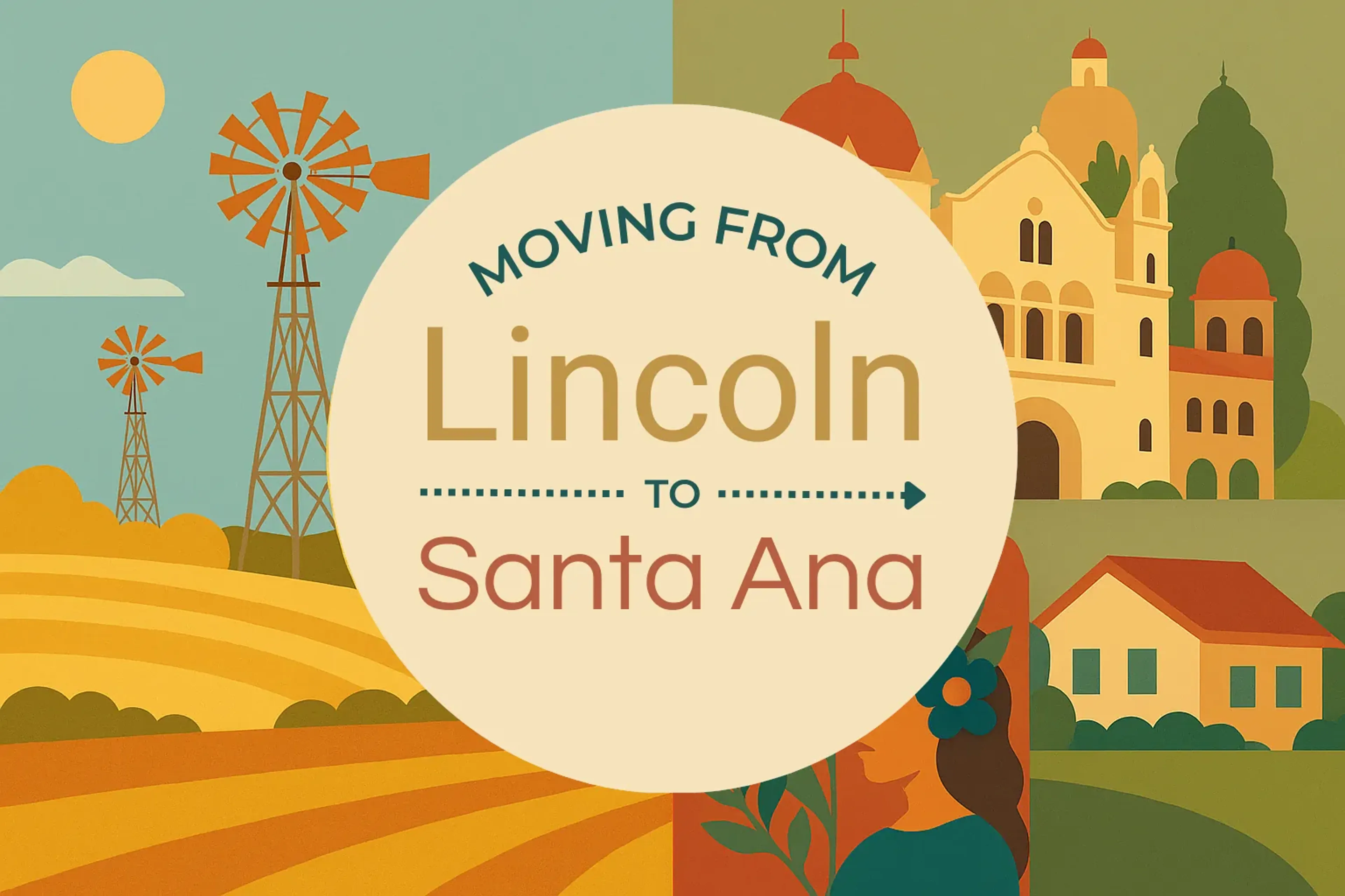 Side-by-side comparison of Lincoln to Santa Ana moving companies