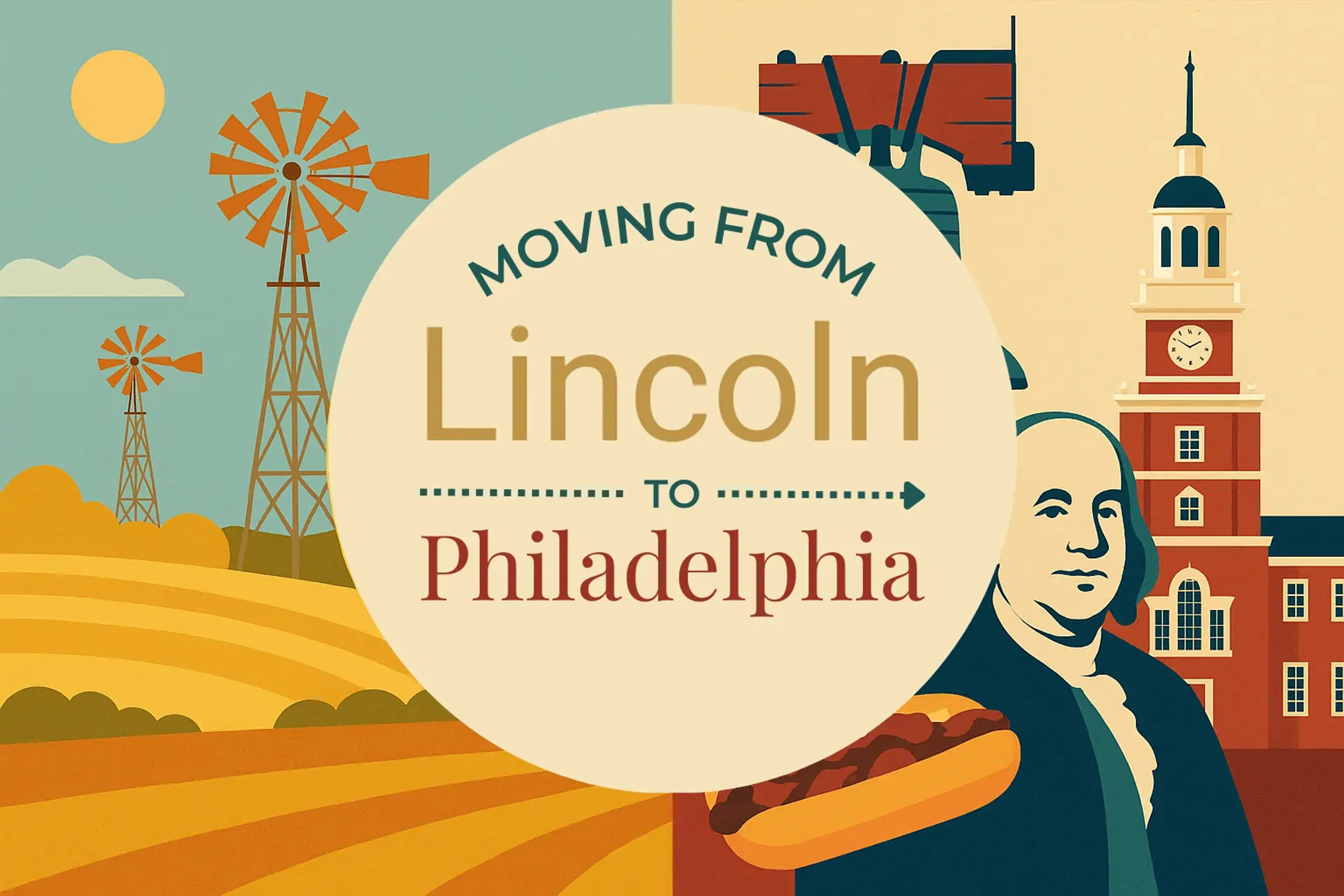 Side-by-side comparison of Lincoln to Philadelphia moving companies