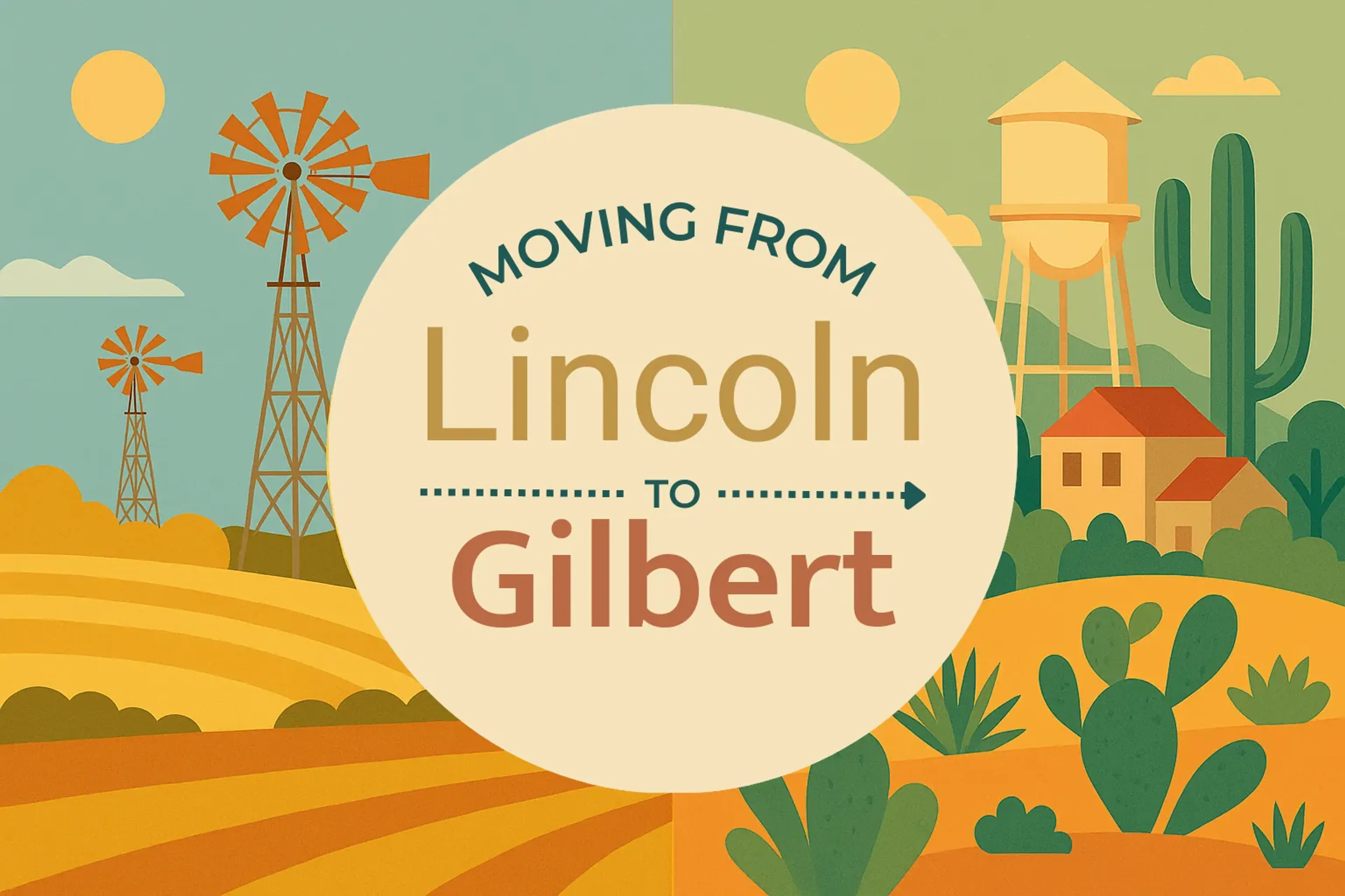 Side-by-side comparison of Lincoln to Gilbert moving companies
