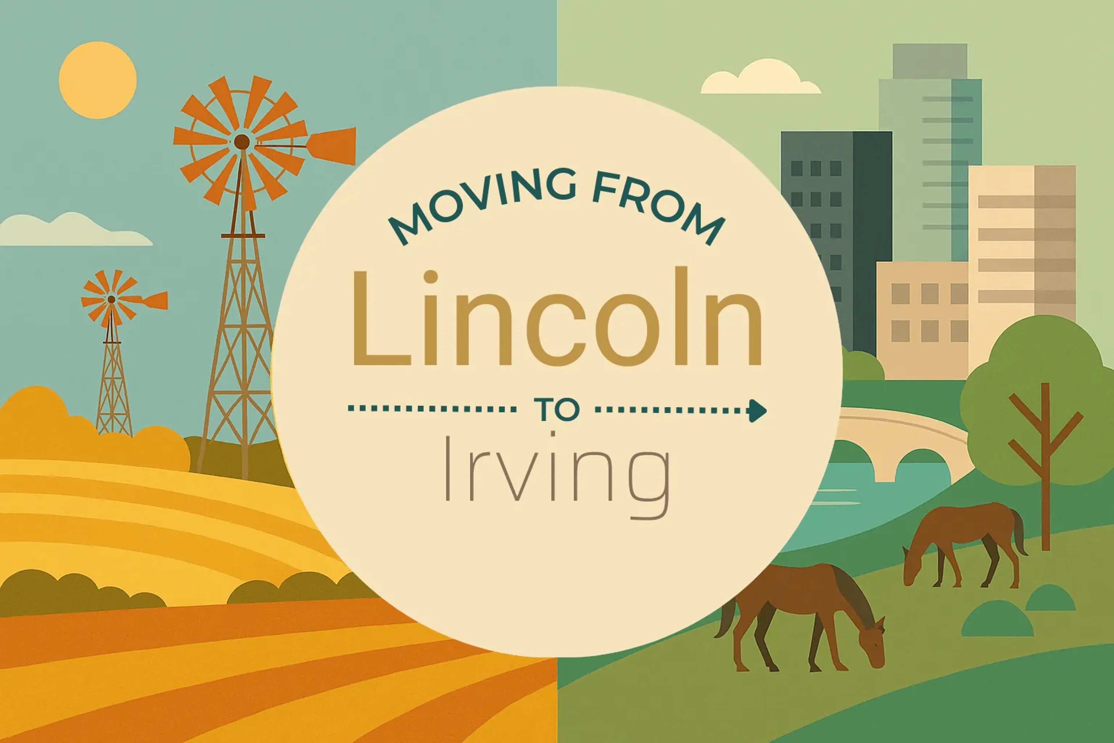 Side-by-side comparison of Lincoln to Irving moving companies