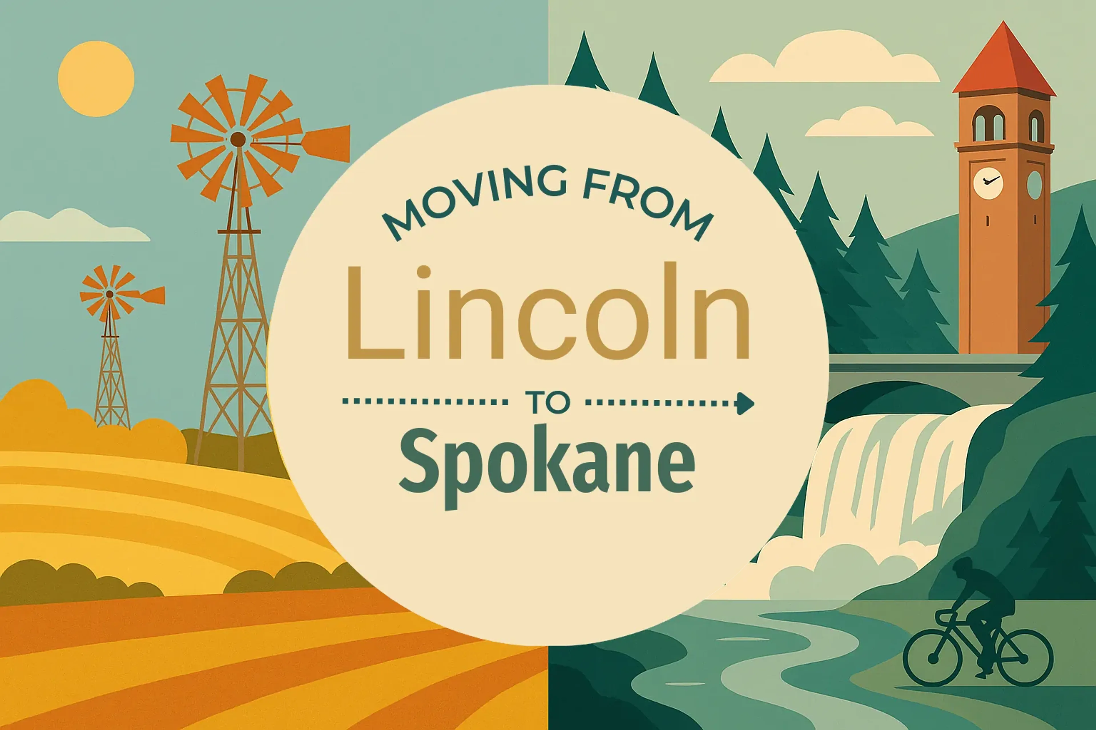 Side-by-side comparison of Lincoln to Spokane moving companies