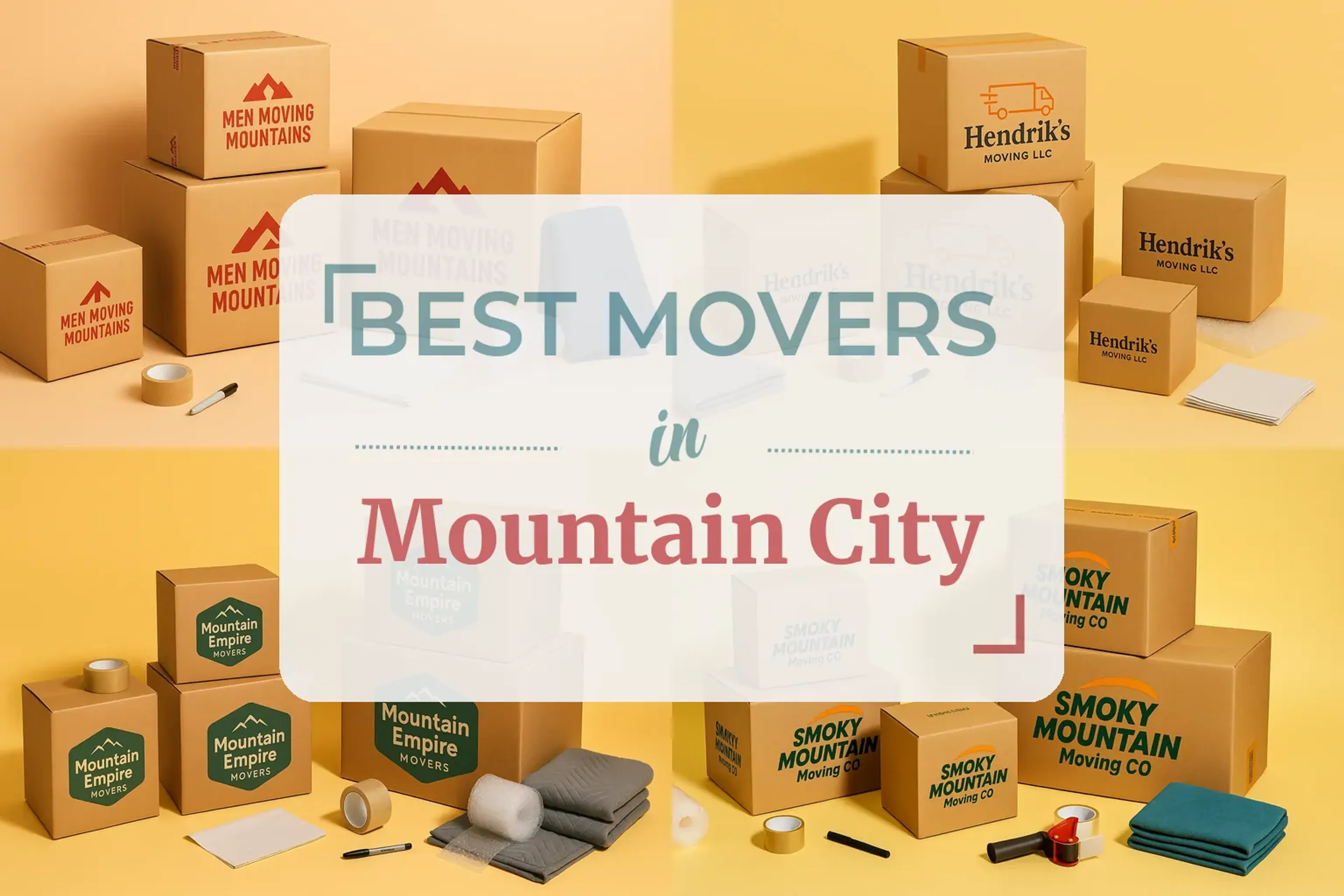 Side-by-side comparison of Mountain City moving companies