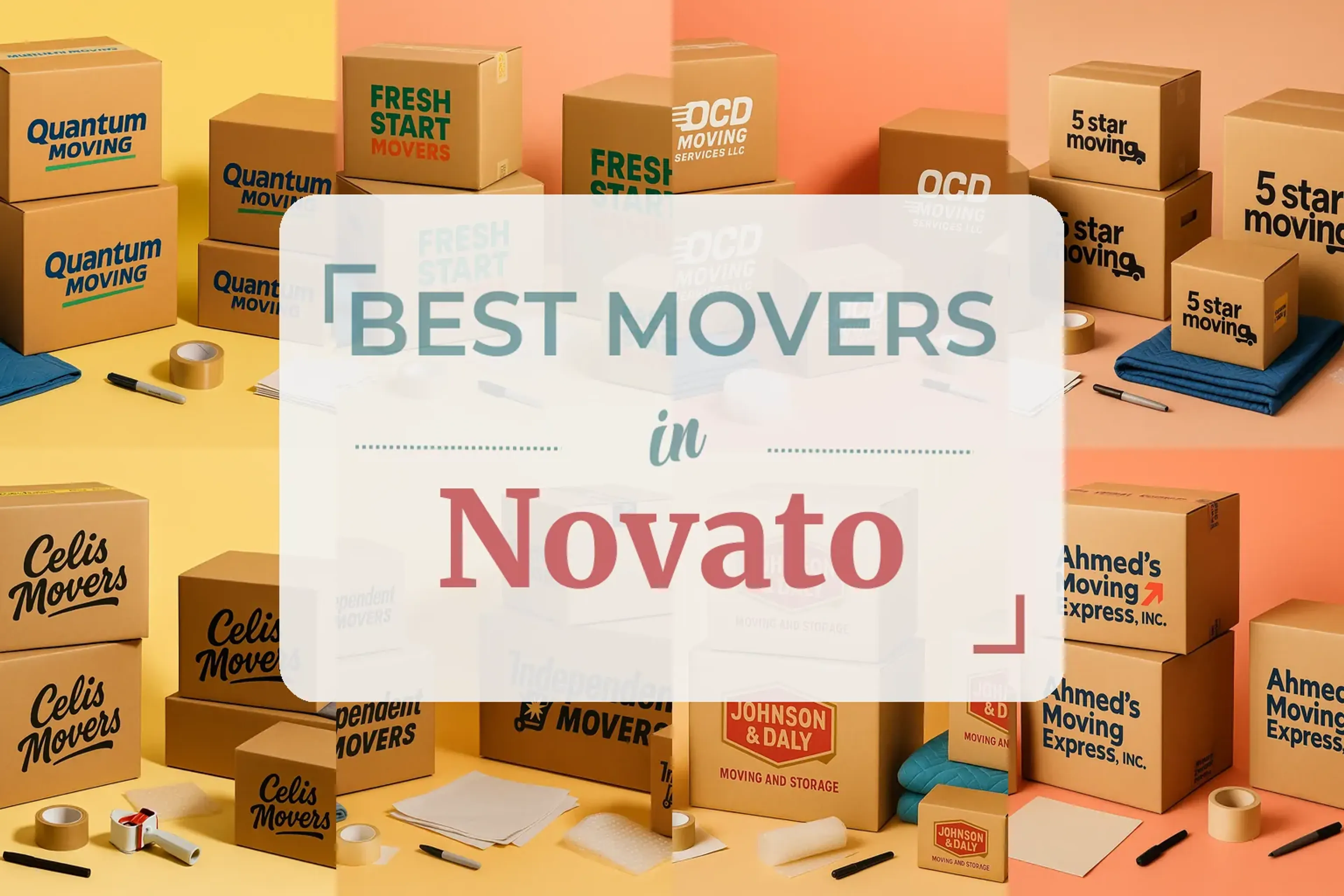 Side-by-side comparison of Novato moving companies