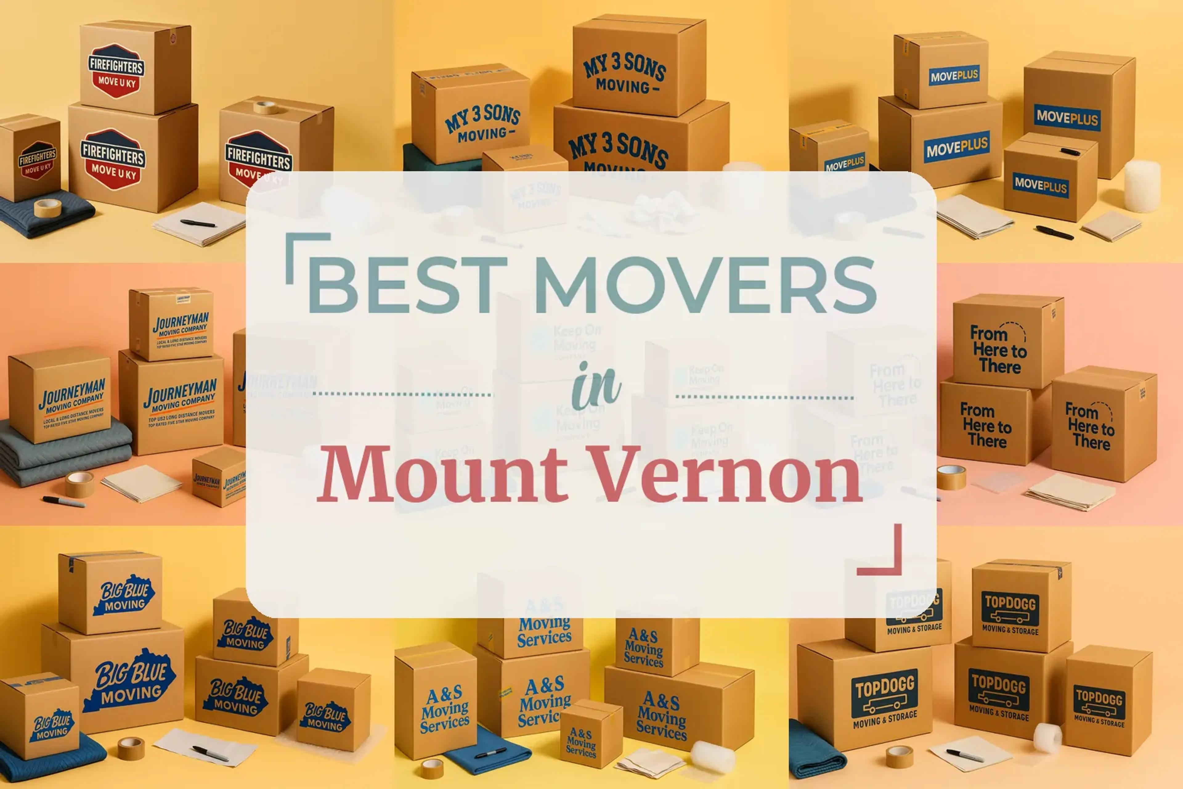 Side-by-side comparison of Mount Vernon moving companies