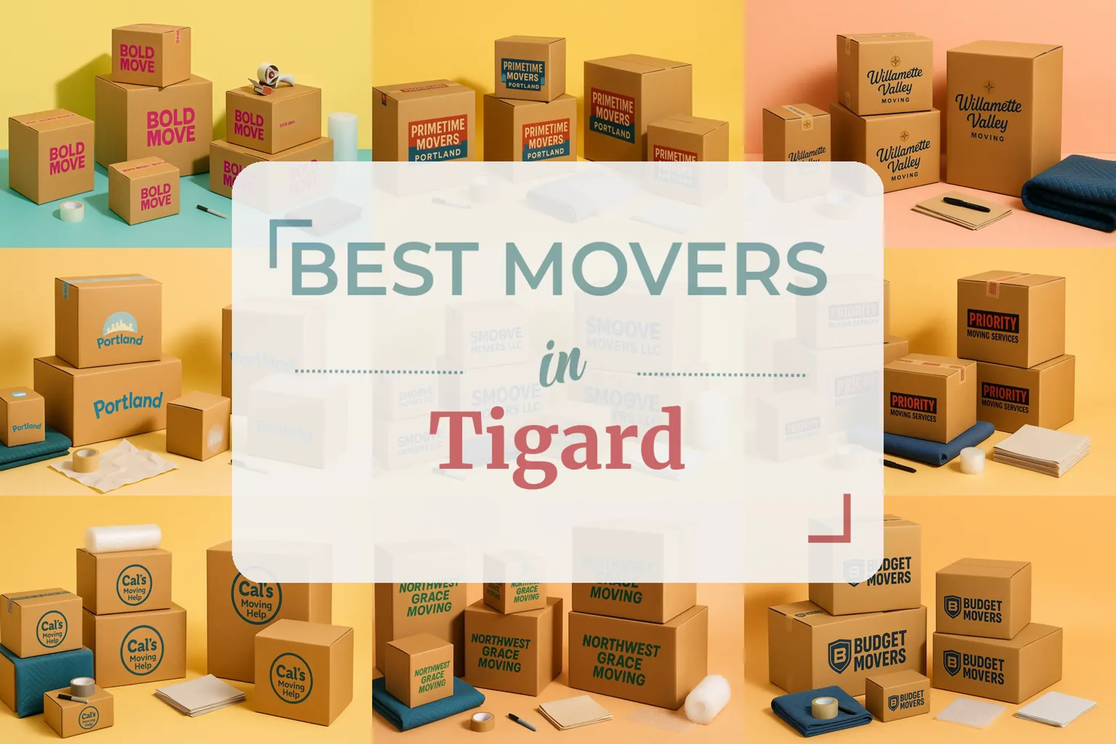 Side-by-side comparison of Tigard moving companies