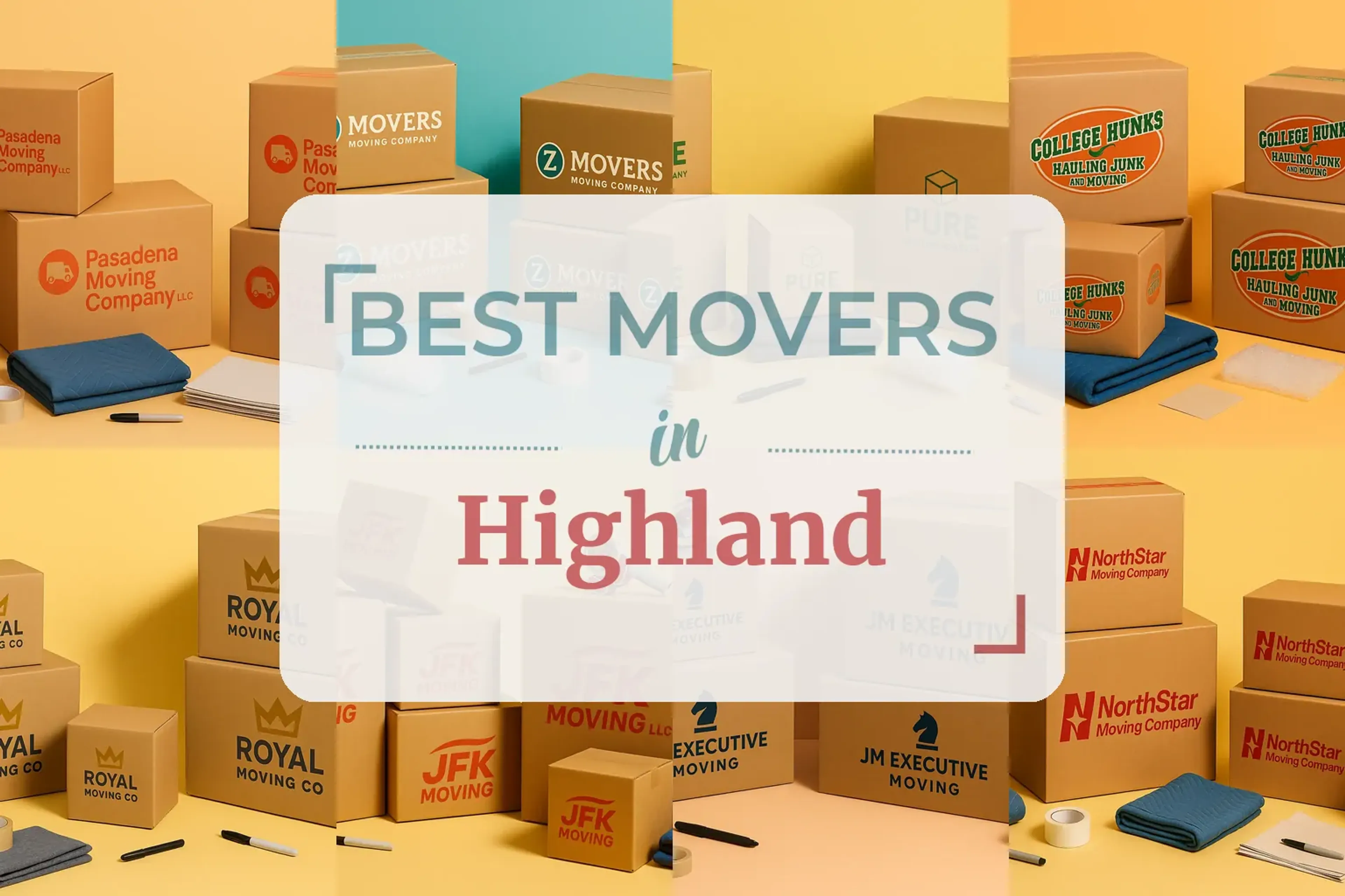 Side-by-side comparison of Highland moving companies