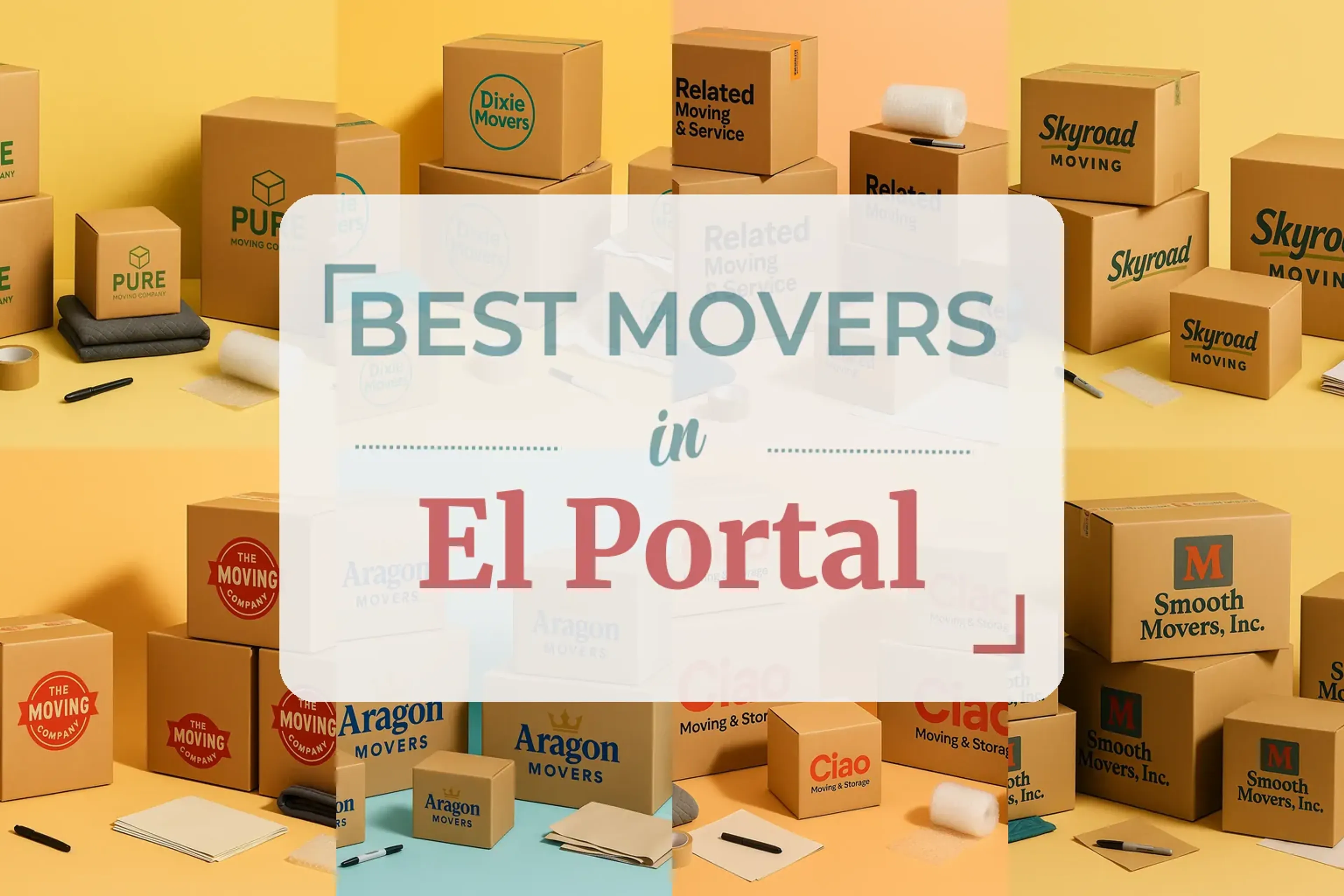 Side-by-side comparison of El Portal moving companies