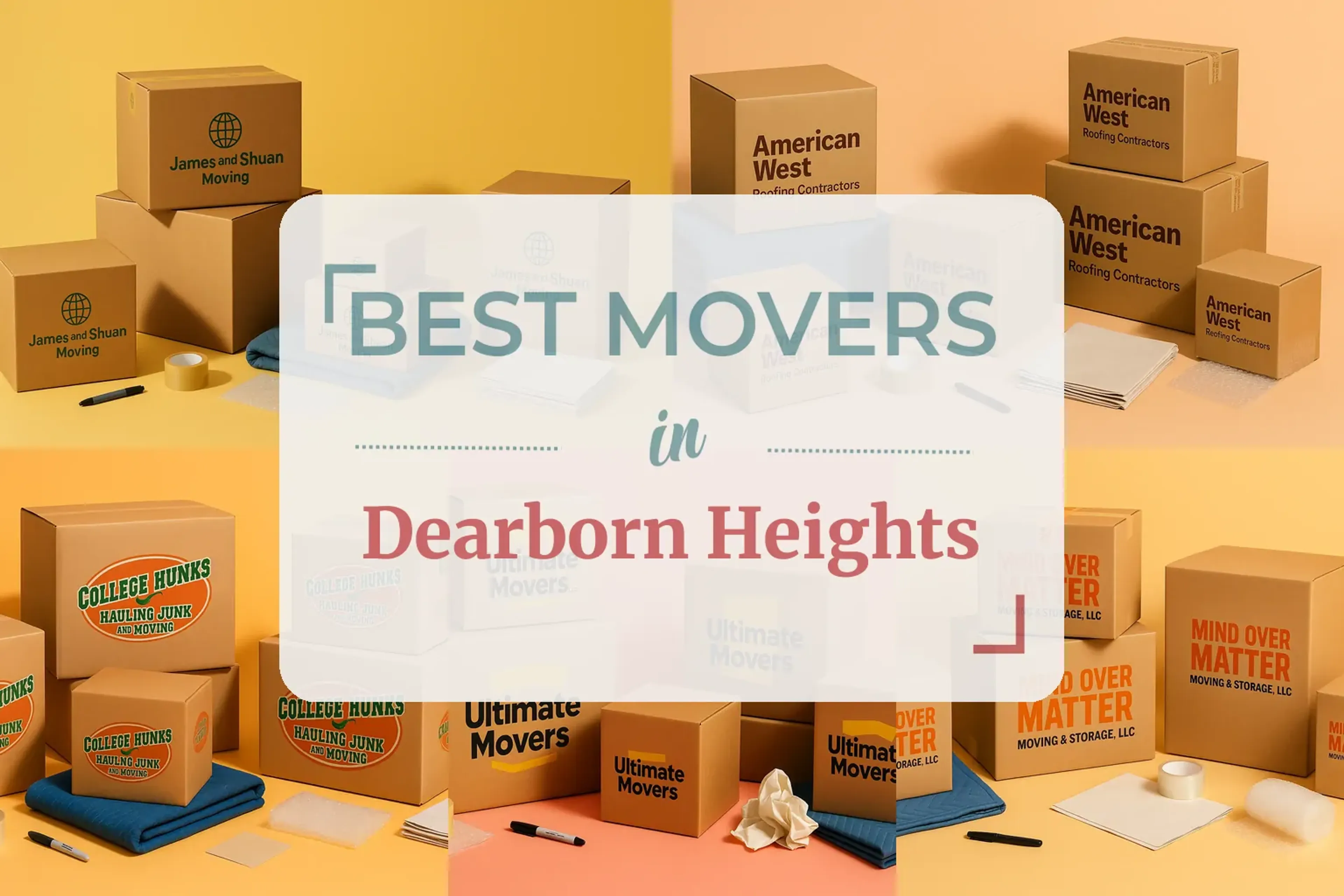 Side-by-side comparison of Dearborn Heights moving companies