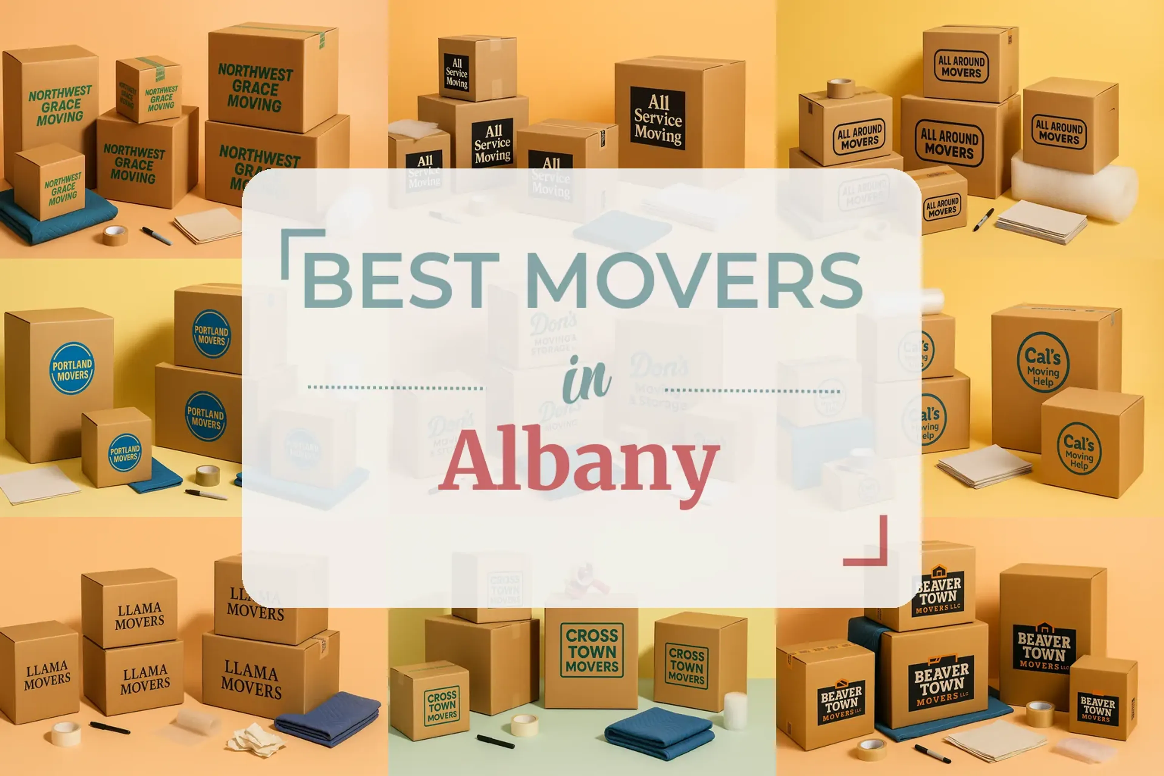 Side-by-side comparison of Albany moving companies