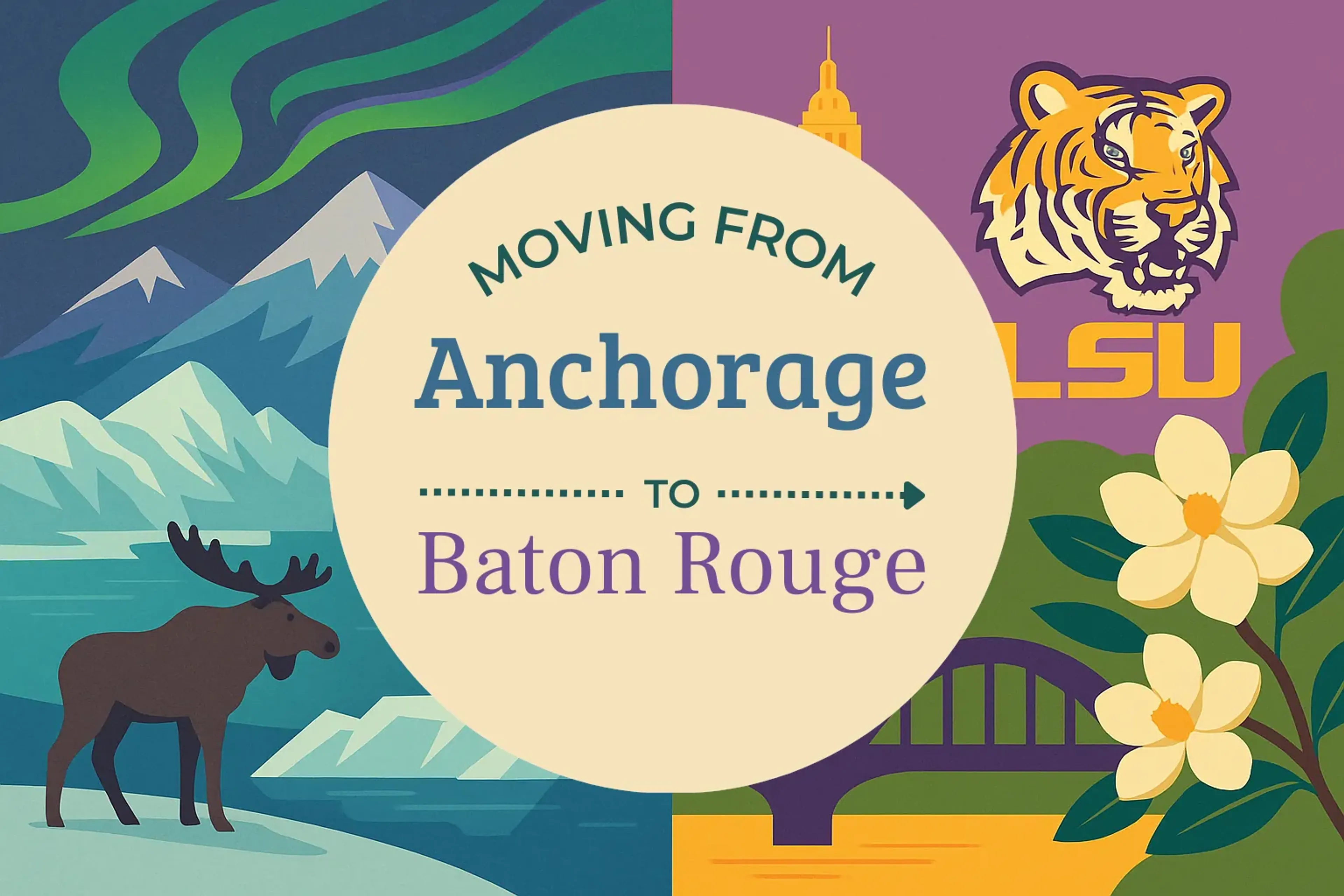 Side-by-side comparison of Anchorage to Baton Rouge moving companies