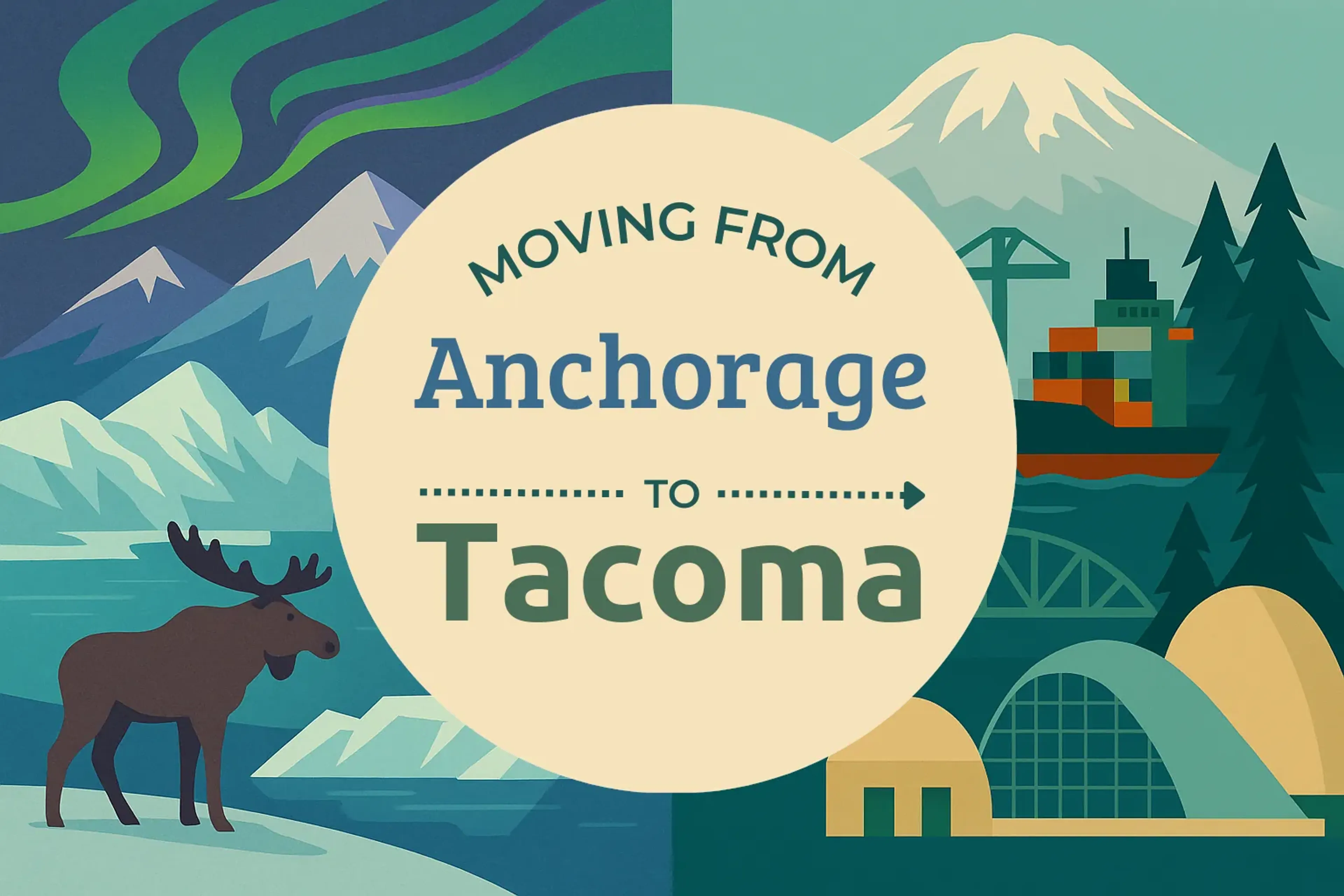 Side-by-side comparison of Anchorage to Tacoma moving companies