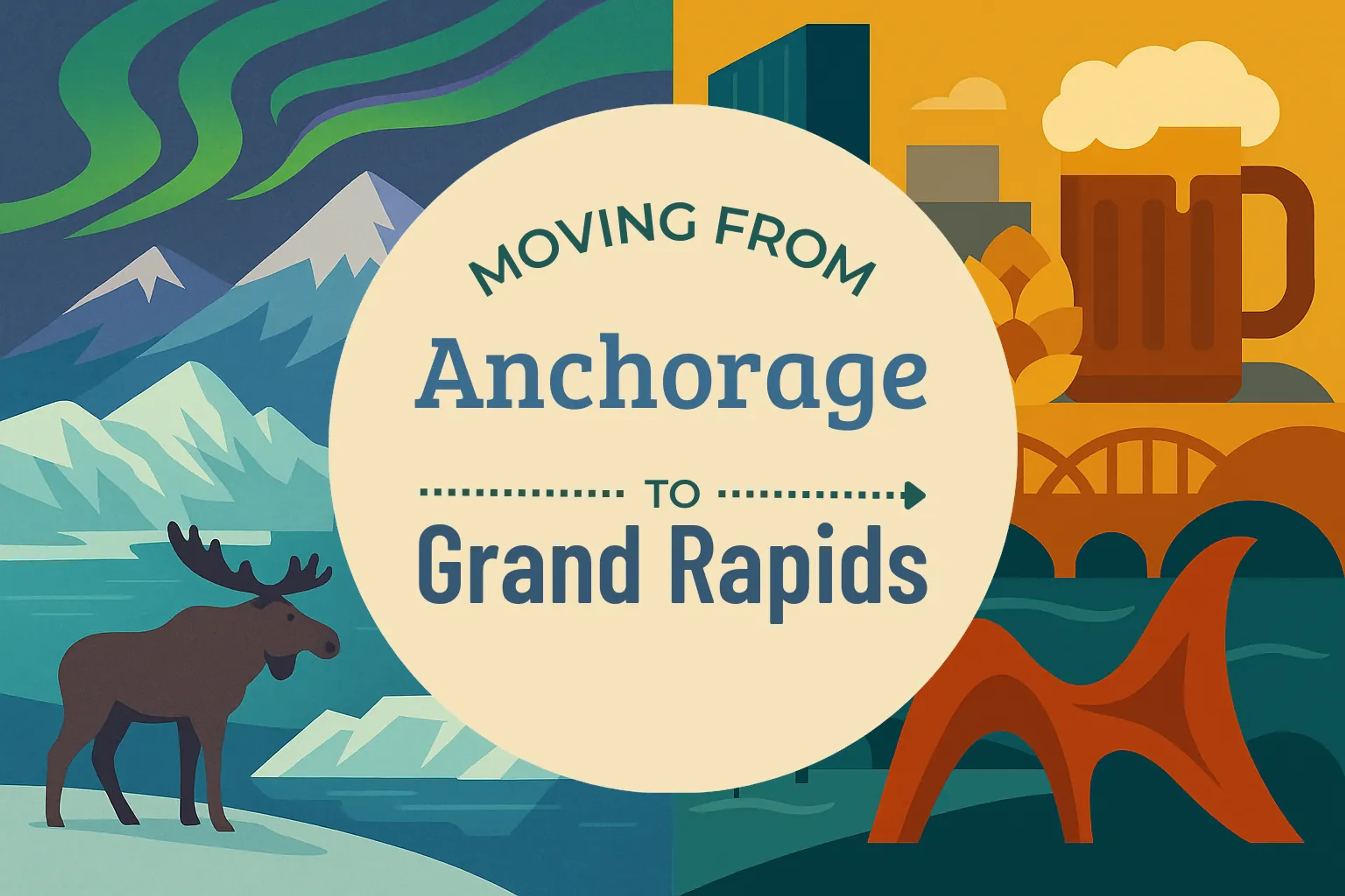 Side-by-side comparison of Anchorage to Grand Rapids moving companies