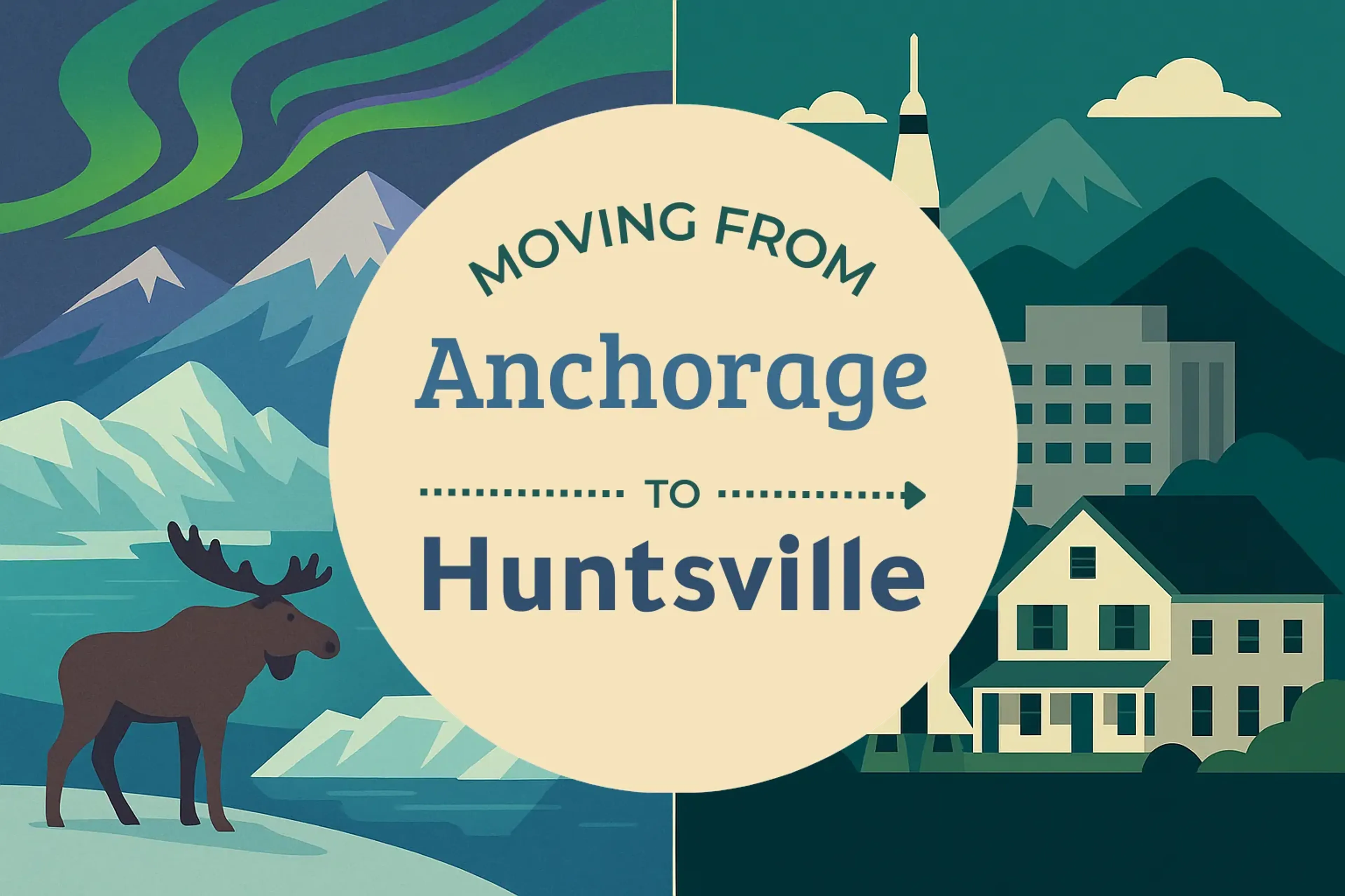 Side-by-side comparison of Anchorage to Huntsville moving companies