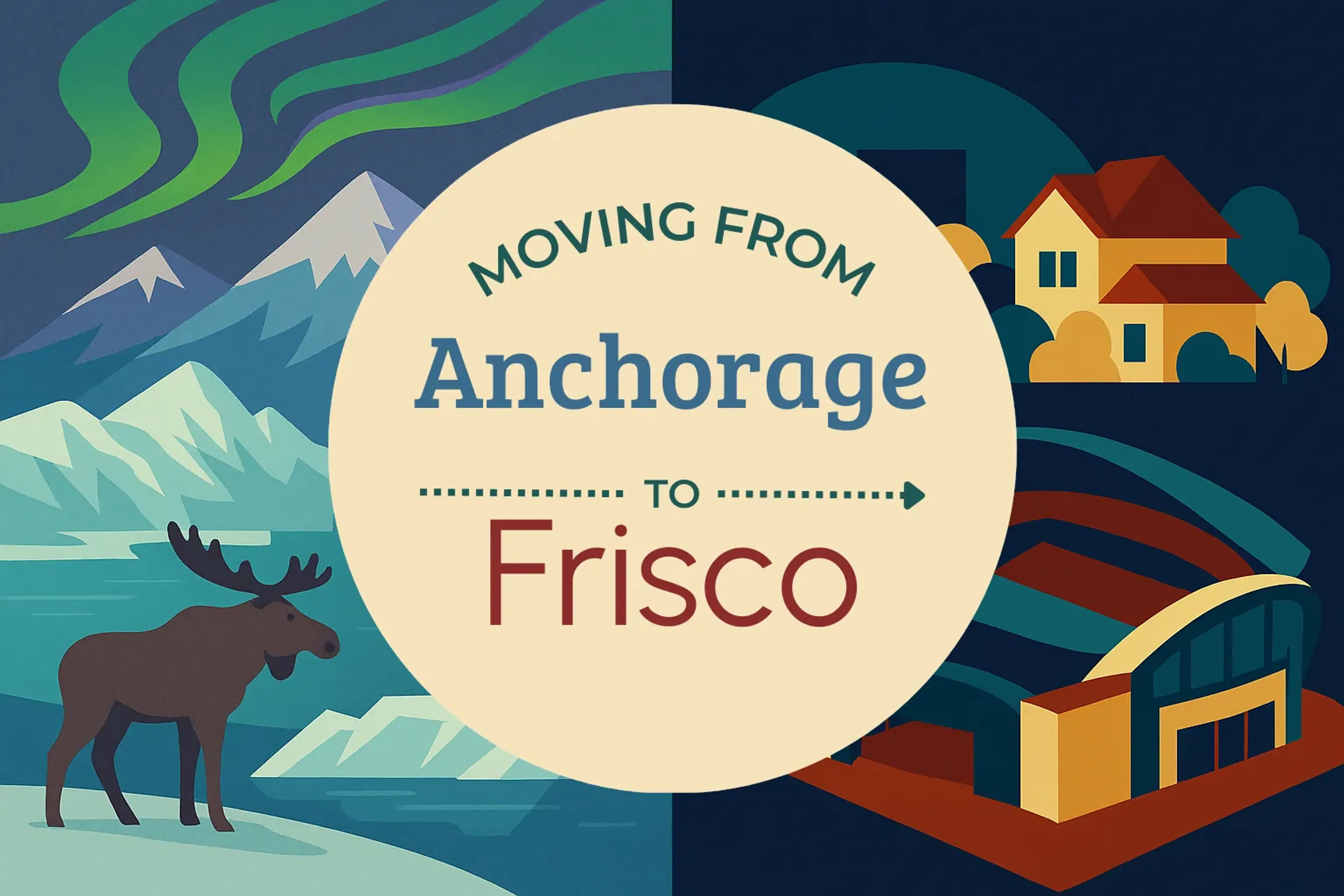 Side-by-side comparison of Anchorage to Frisco moving companies