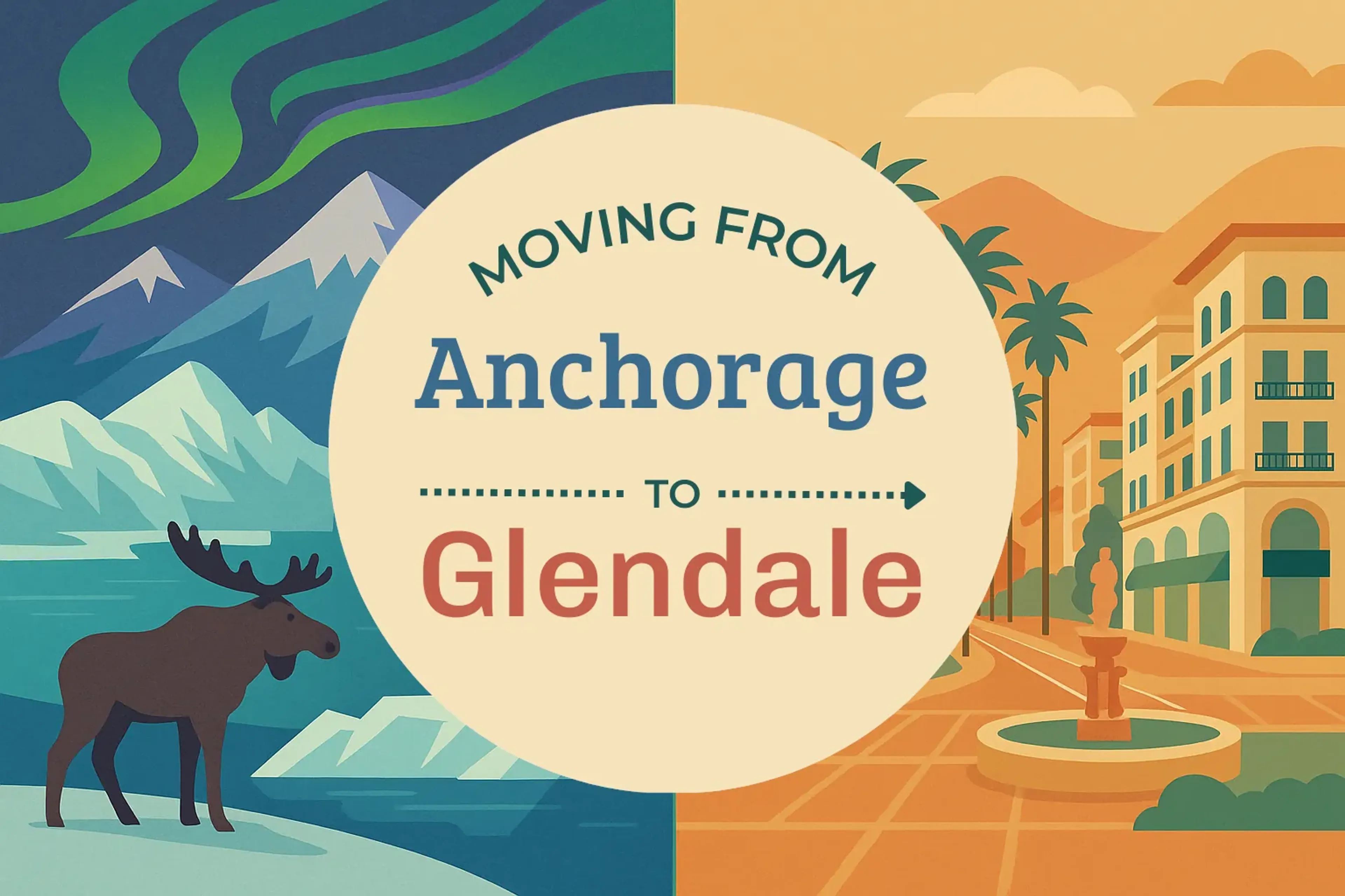 Side-by-side comparison of Anchorage to Glendale moving companies