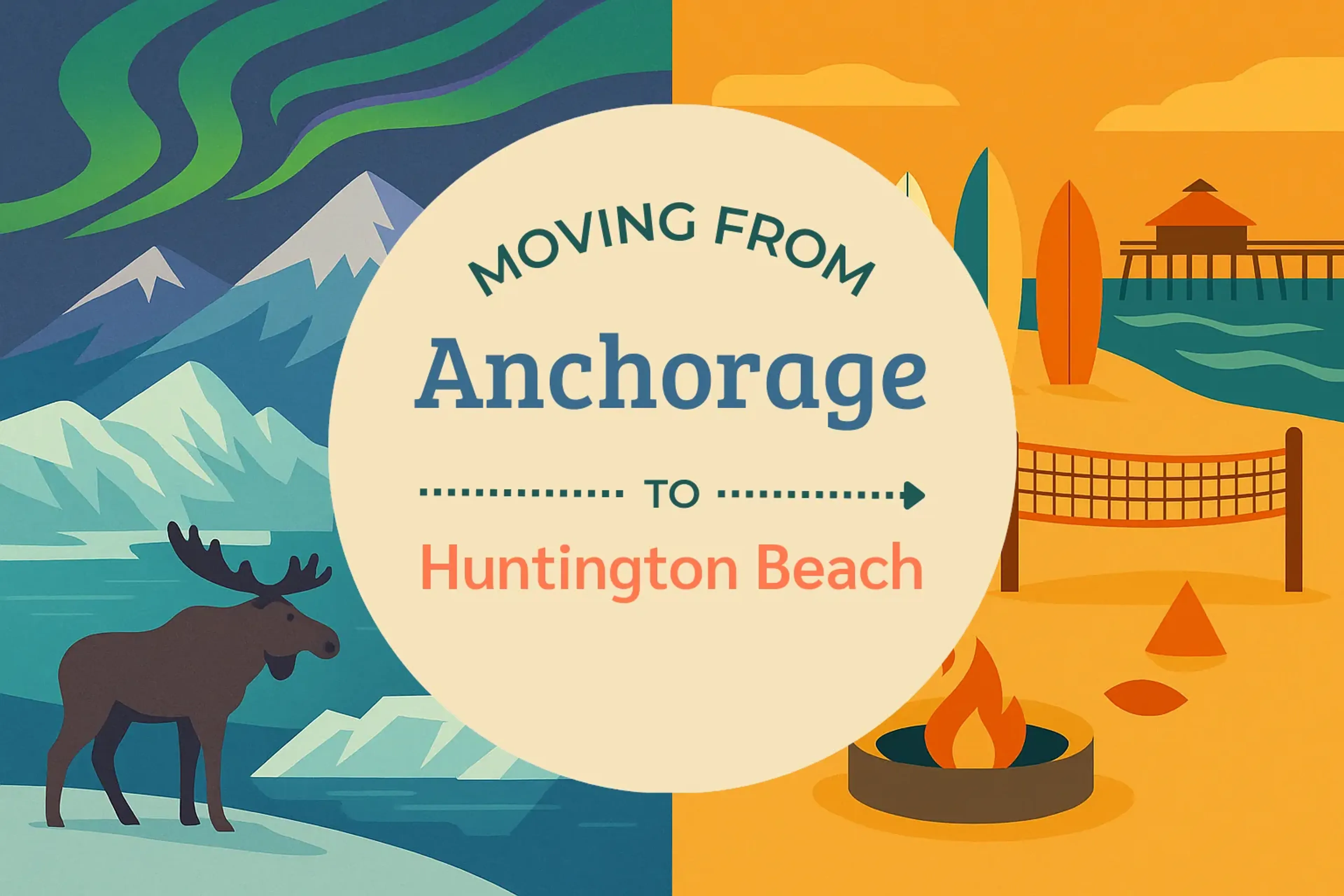 Side-by-side comparison of Anchorage to Huntington Beach moving companies