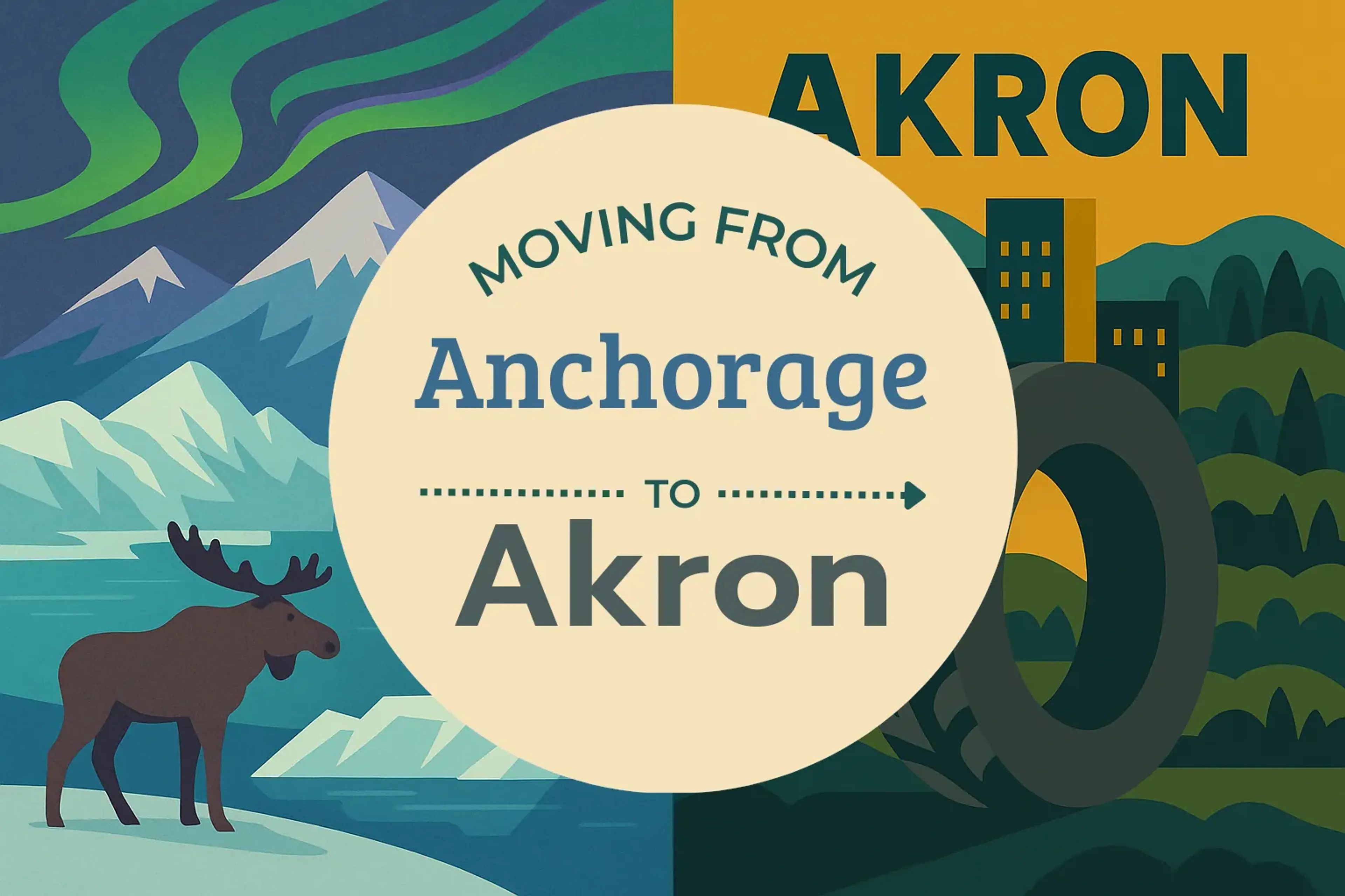 Side-by-side comparison of Anchorage to Akron moving companies