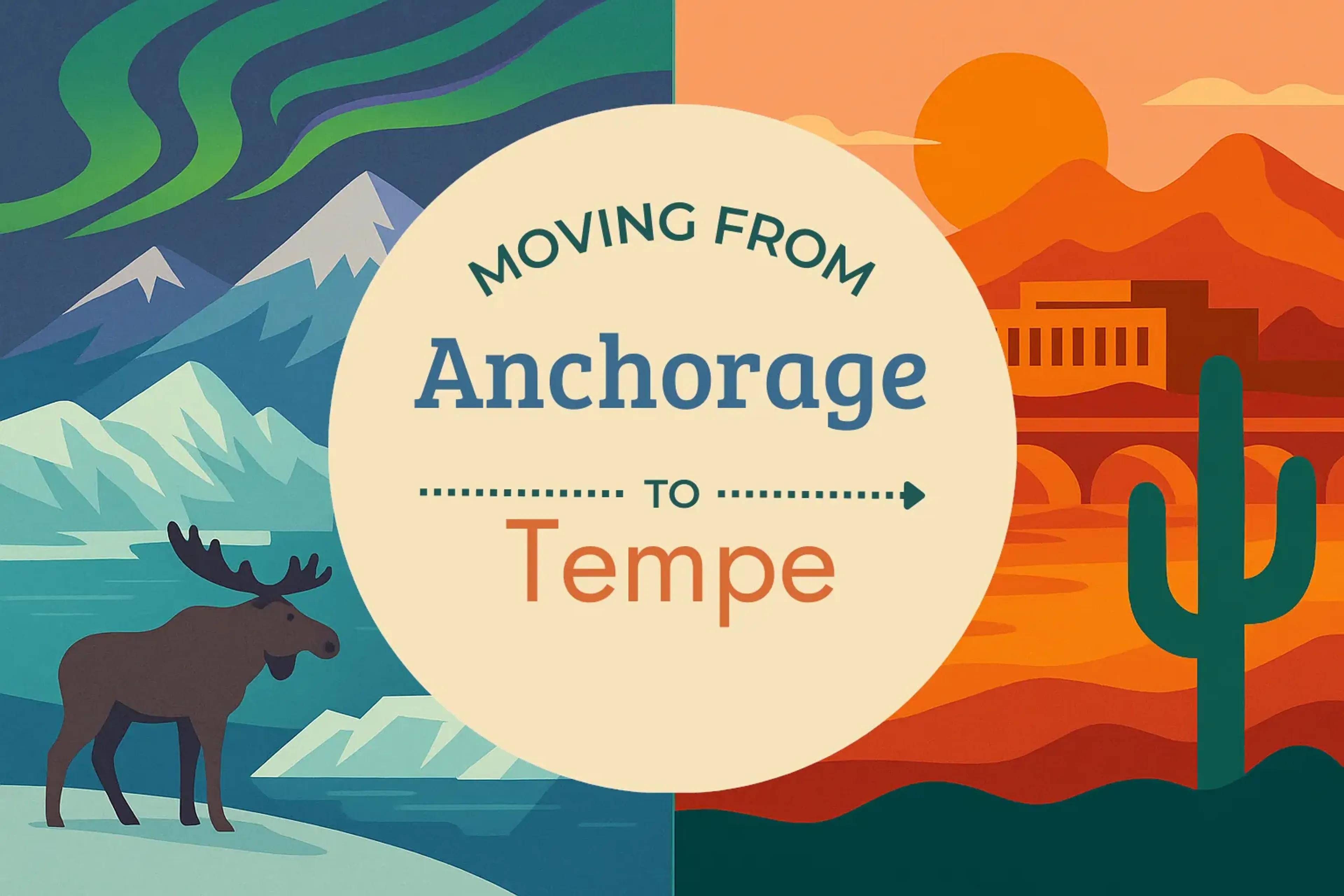 Side-by-side comparison of Anchorage to Tempe moving companies