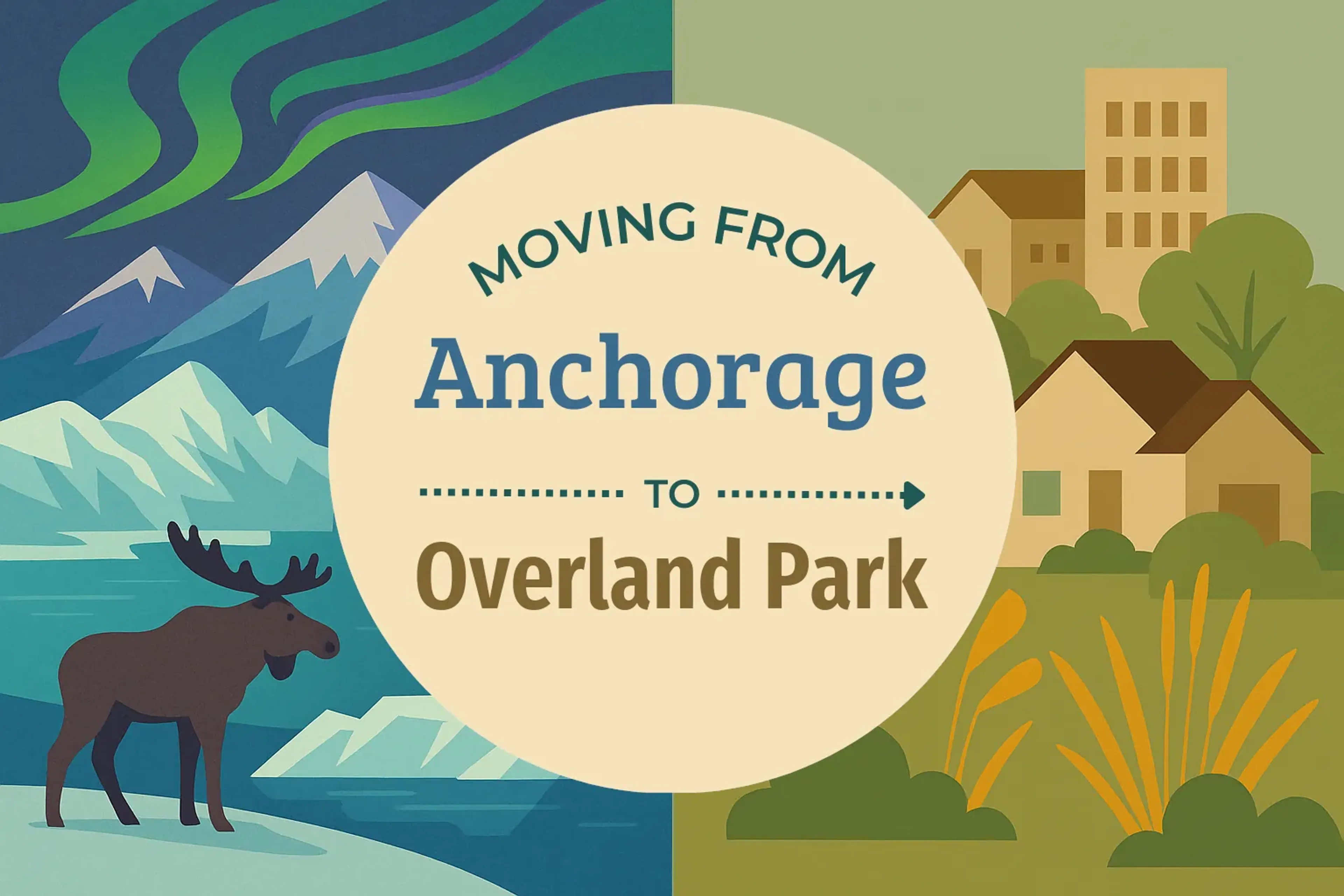 Side-by-side comparison of Anchorage to Overland Park moving companies