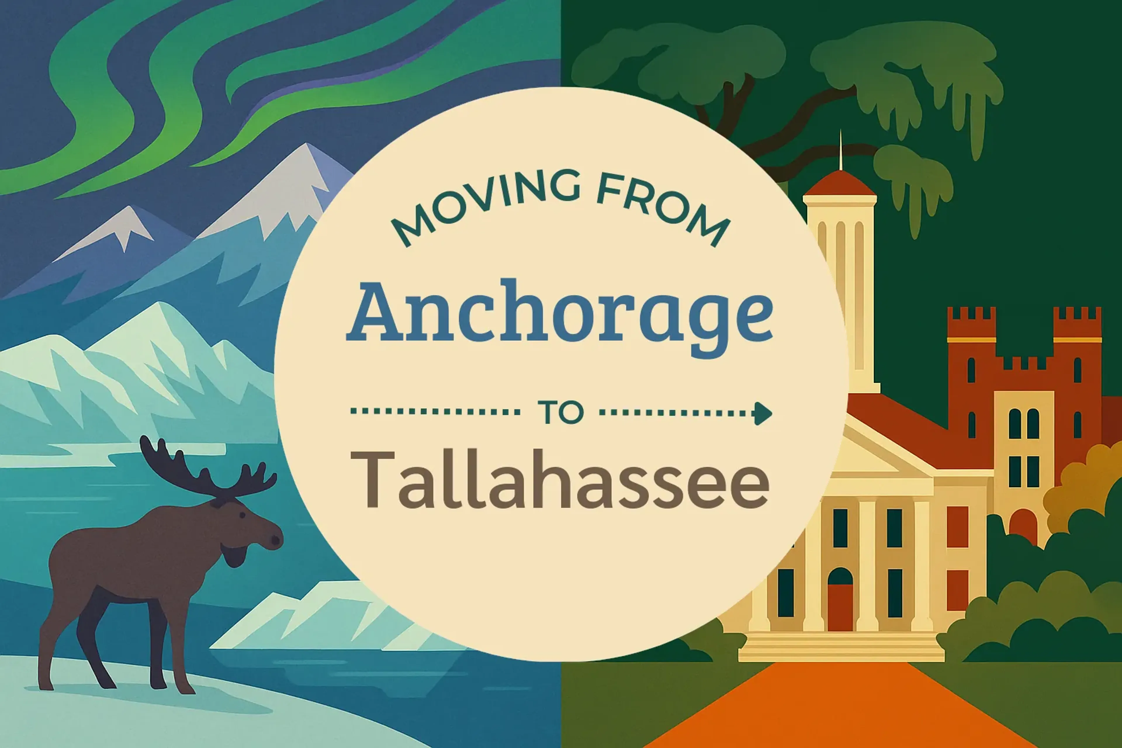 Side-by-side comparison of Anchorage to Tallahassee moving companies