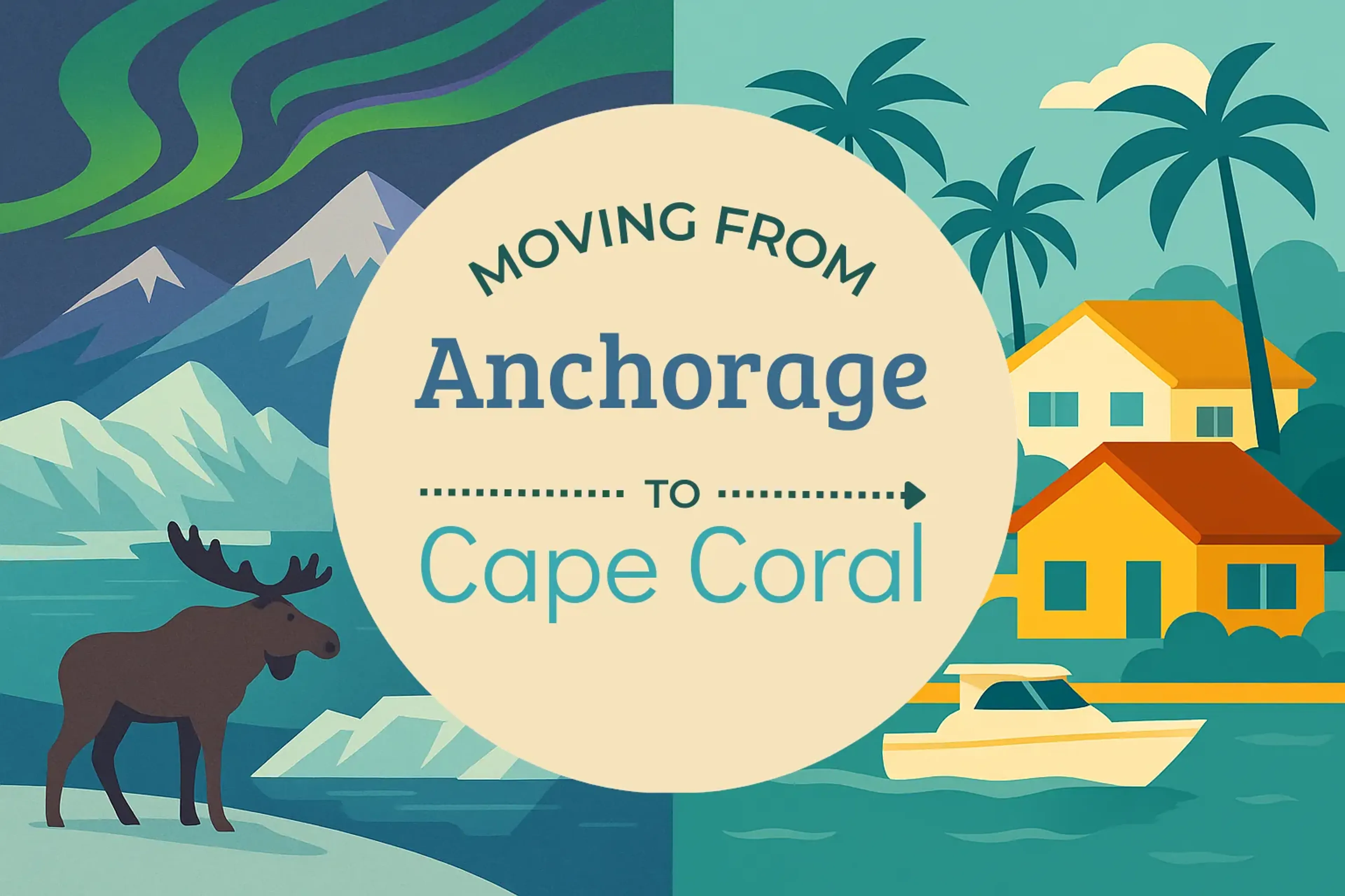 Side-by-side comparison of Anchorage to Cape Coral moving companies