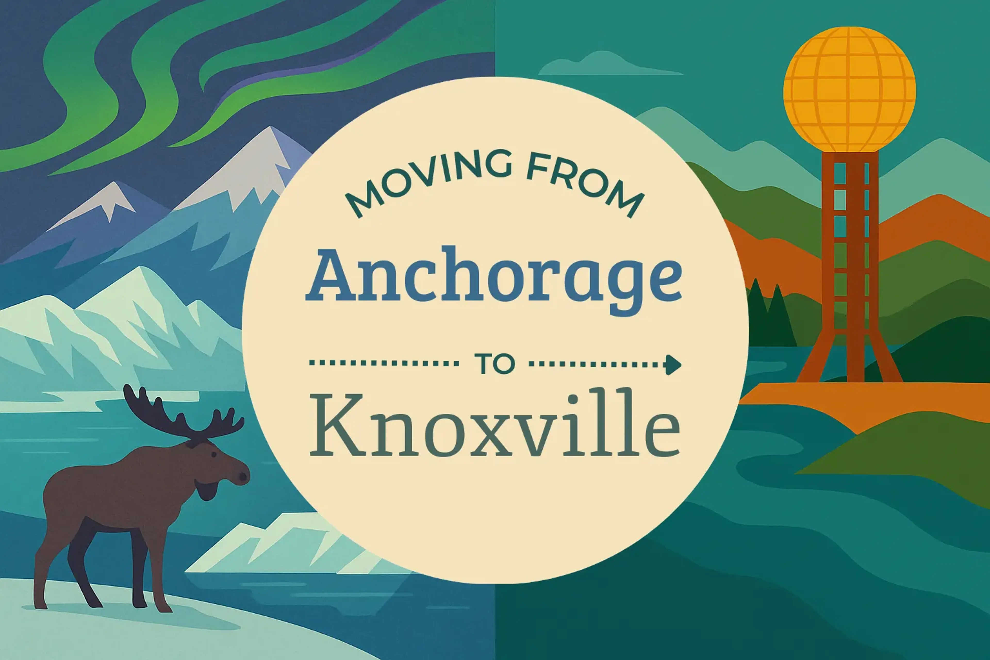 Side-by-side comparison of Anchorage to Knoxville moving companies