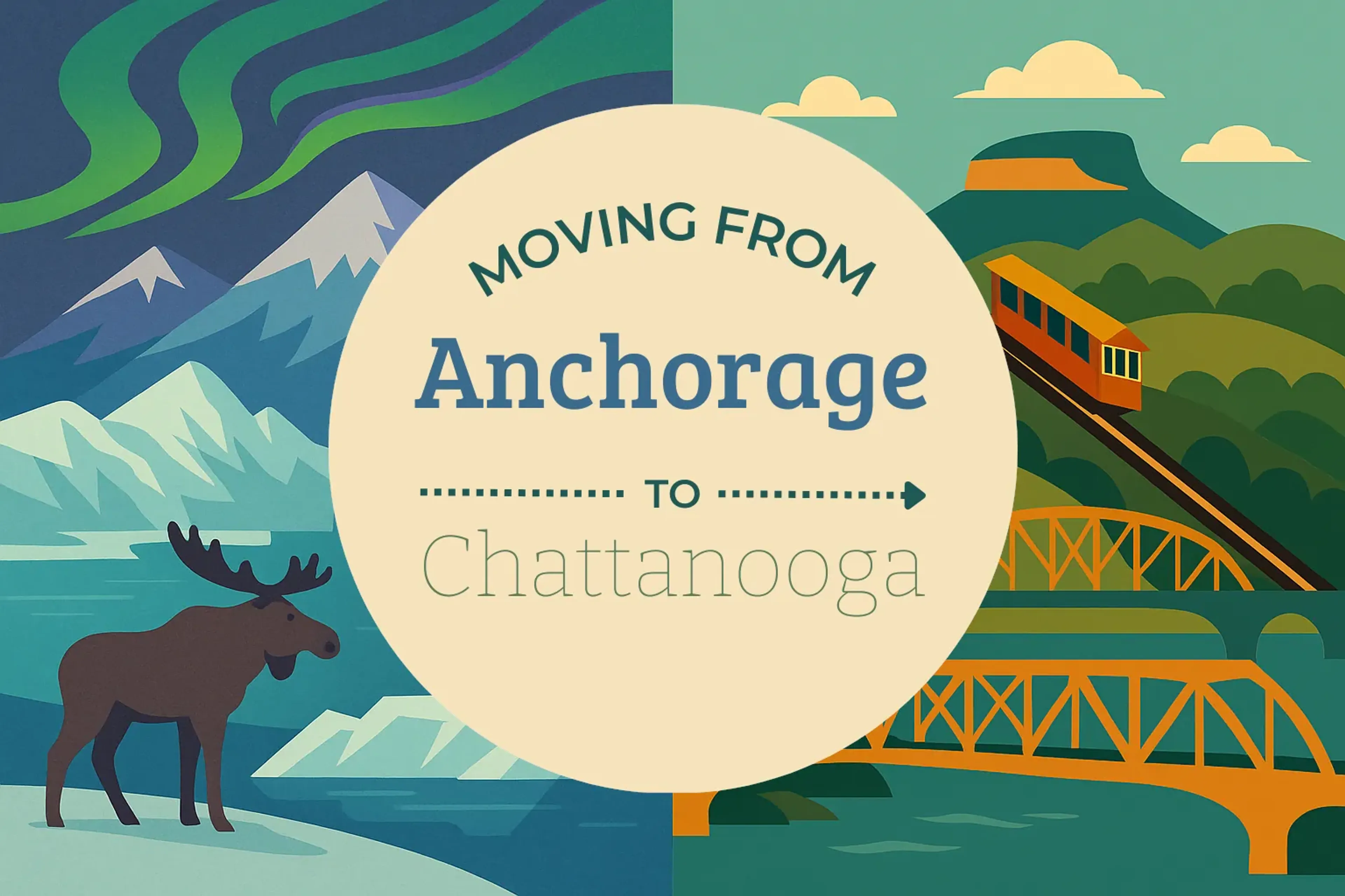 Side-by-side comparison of Anchorage to Chattanooga moving companies