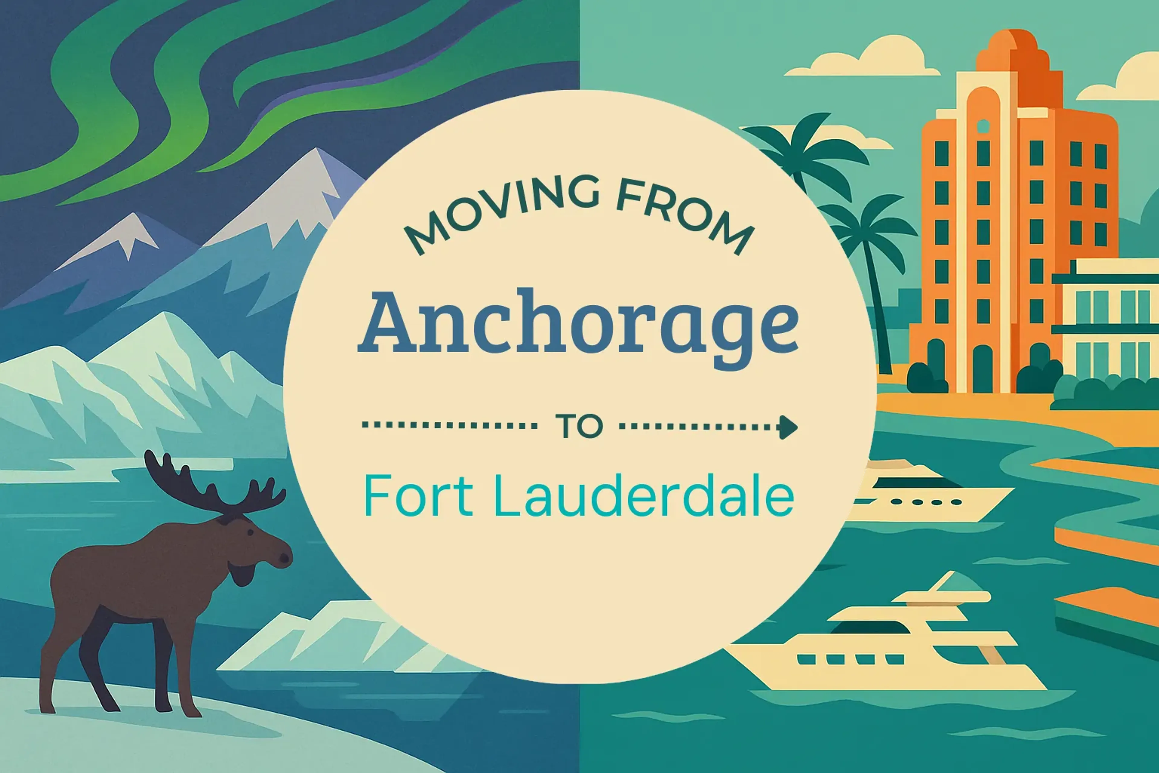 Side-by-side comparison of Anchorage to Fort Lauderdale moving companies