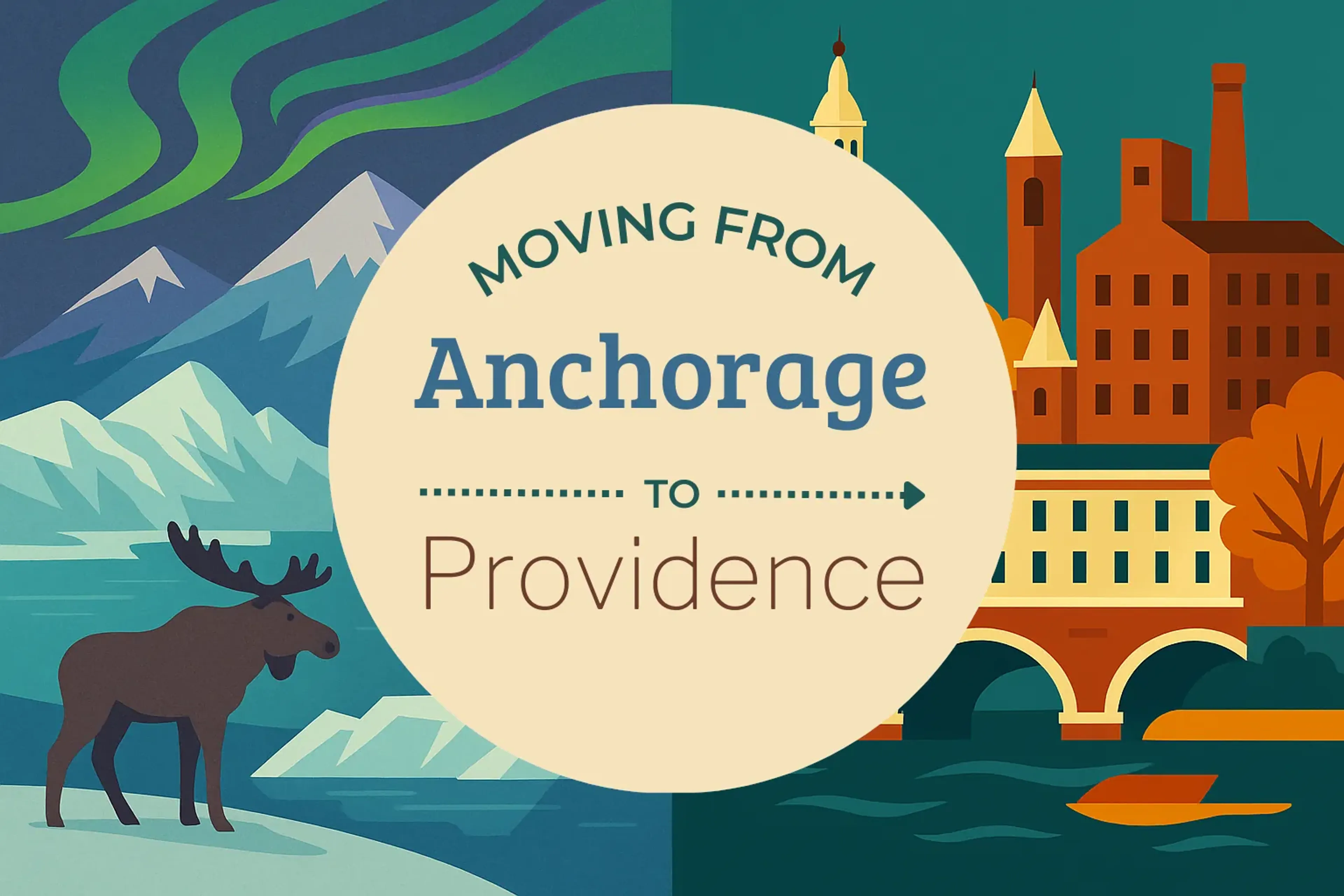 Side-by-side comparison of Anchorage to Providence moving companies