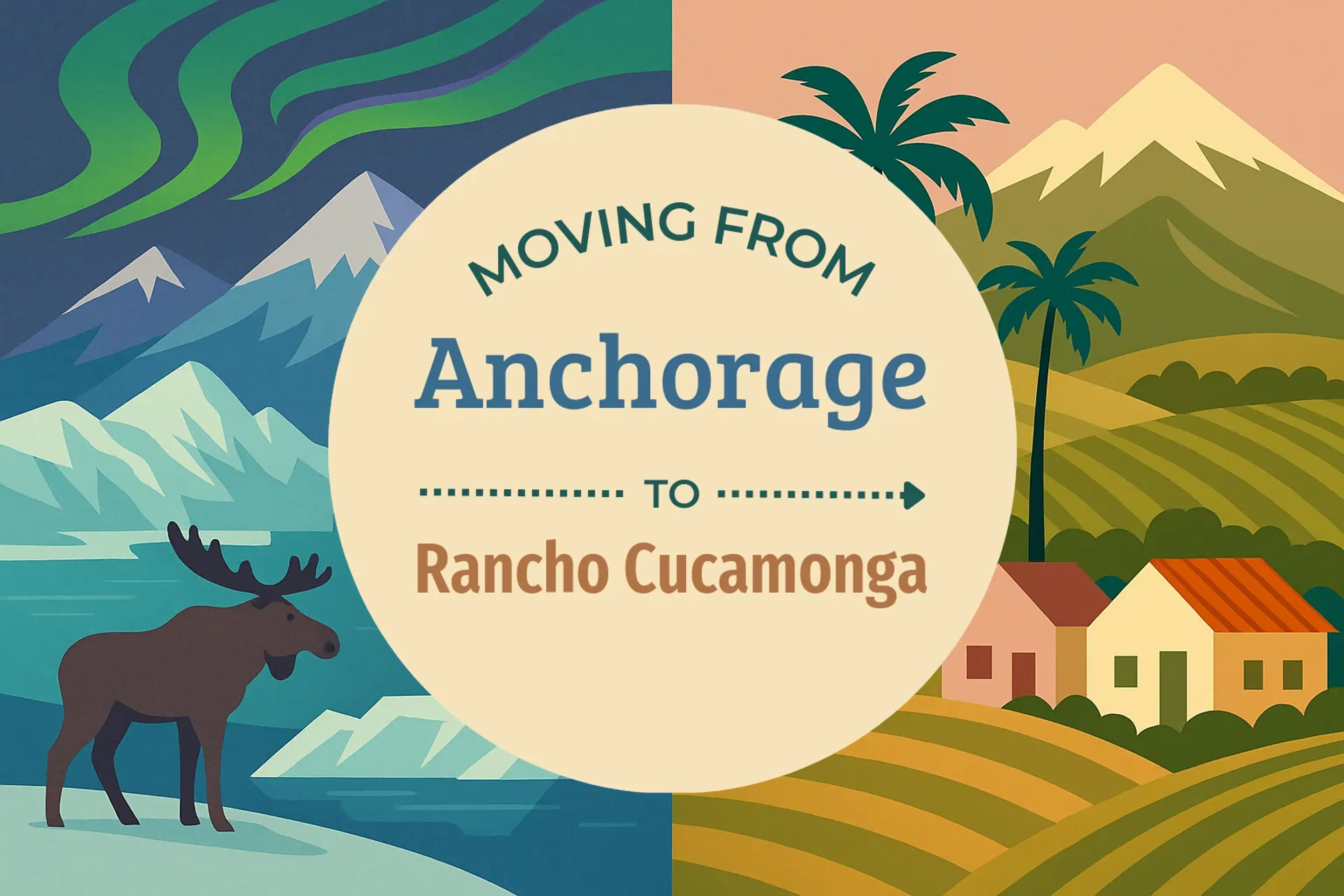 Side-by-side comparison of Anchorage to Rancho Cucamonga moving companies