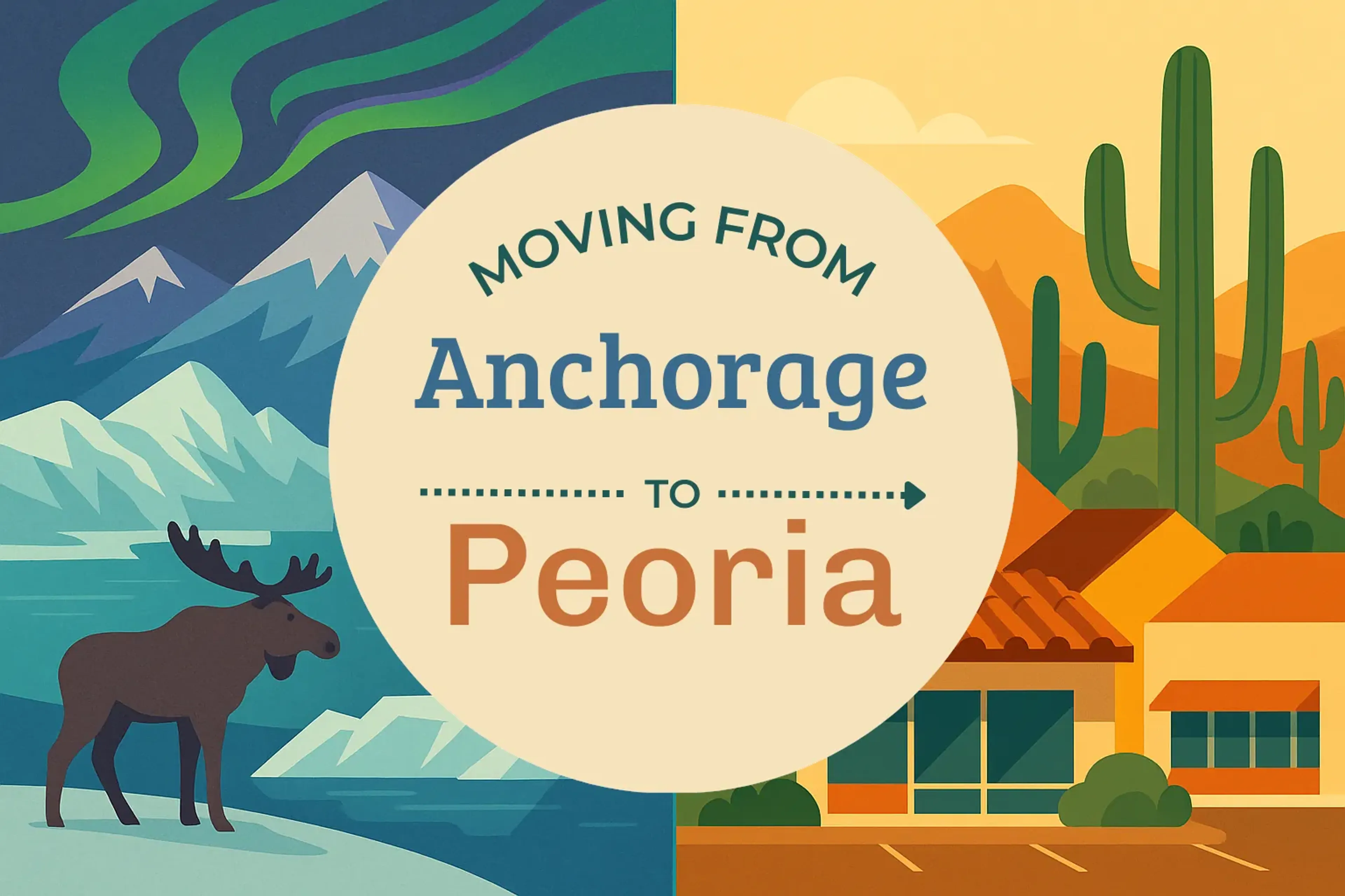 Side-by-side comparison of Anchorage to Peoria moving companies