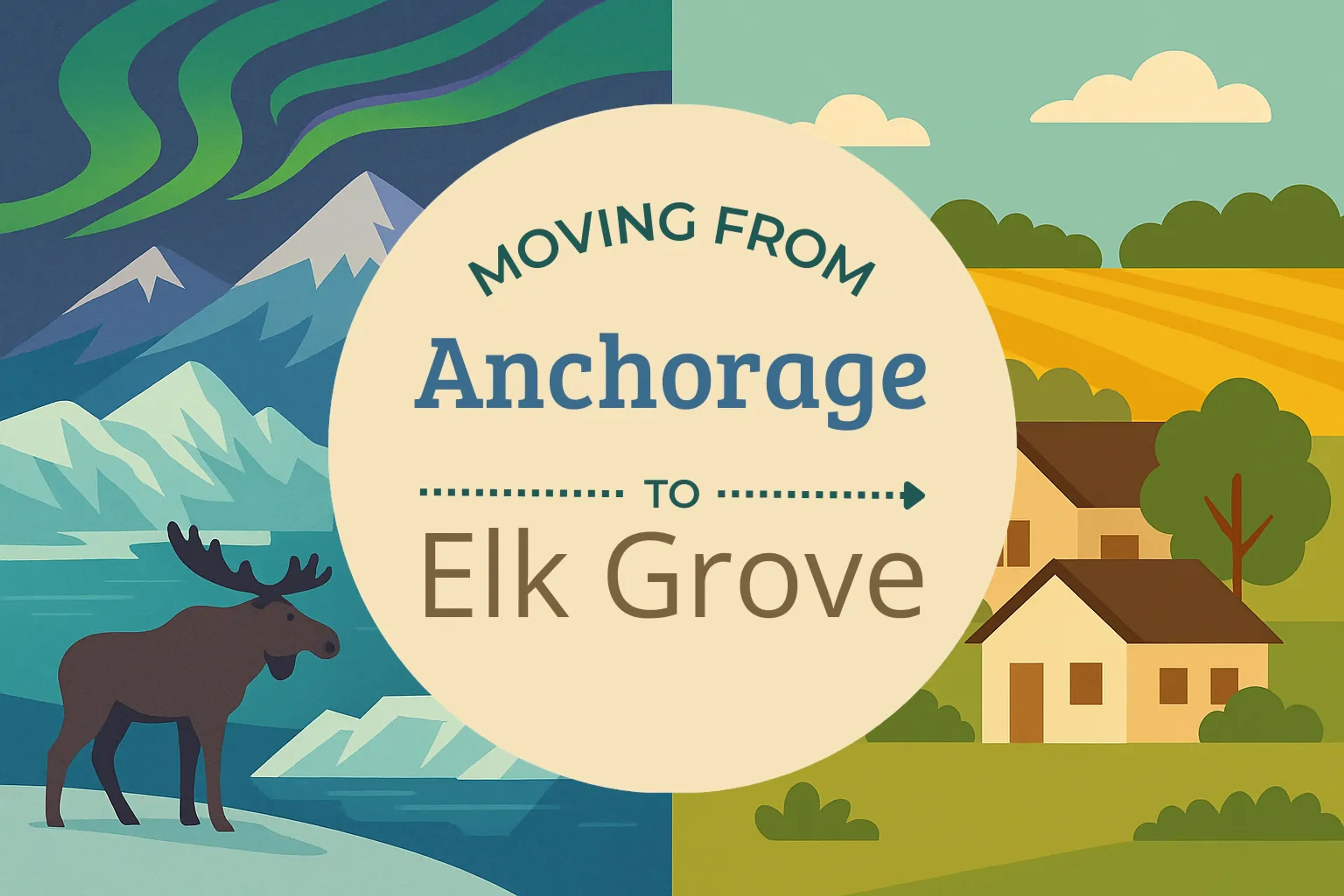 Side-by-side comparison of Anchorage to Elk Grove moving companies