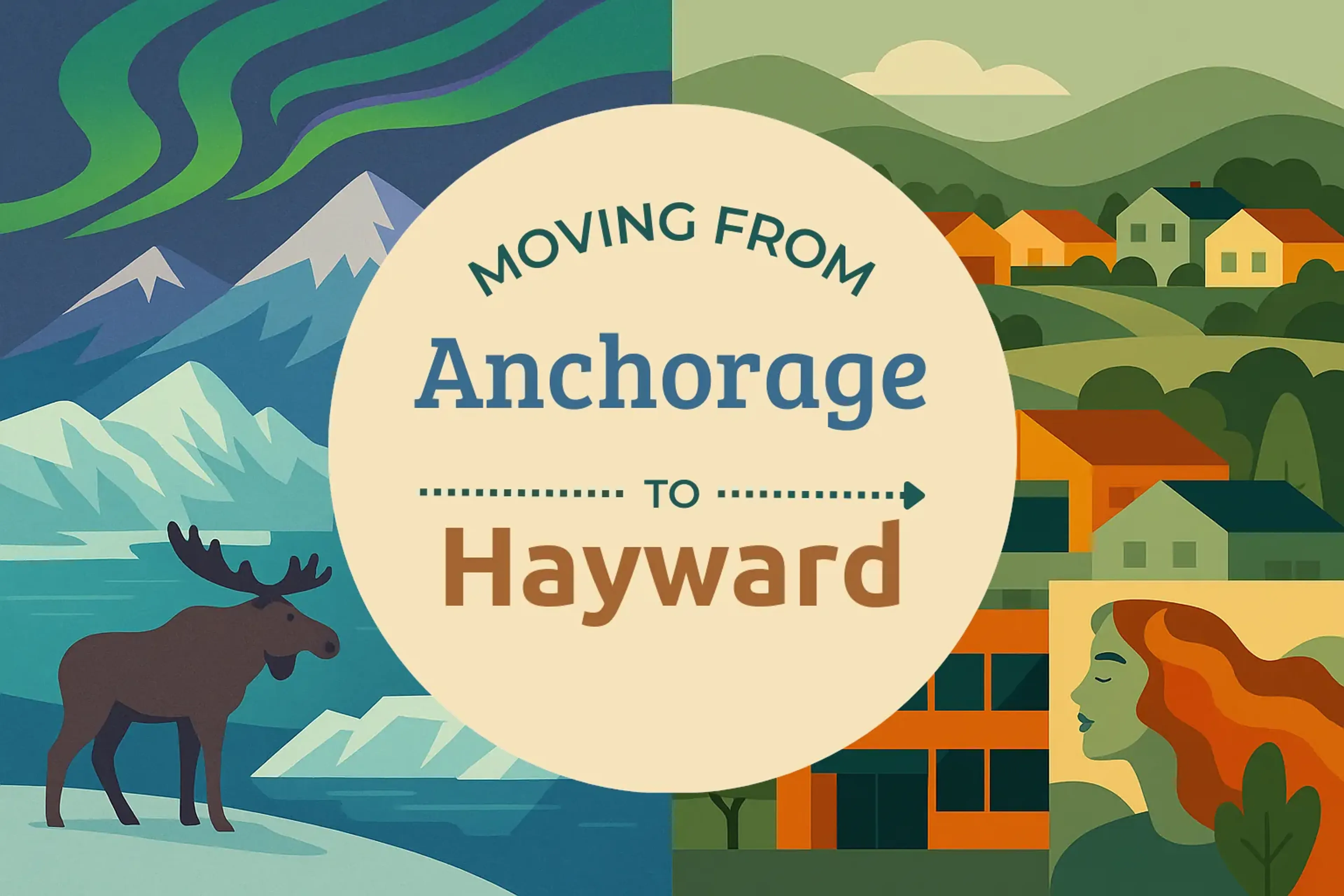 Side-by-side comparison of Anchorage to Hayward moving companies