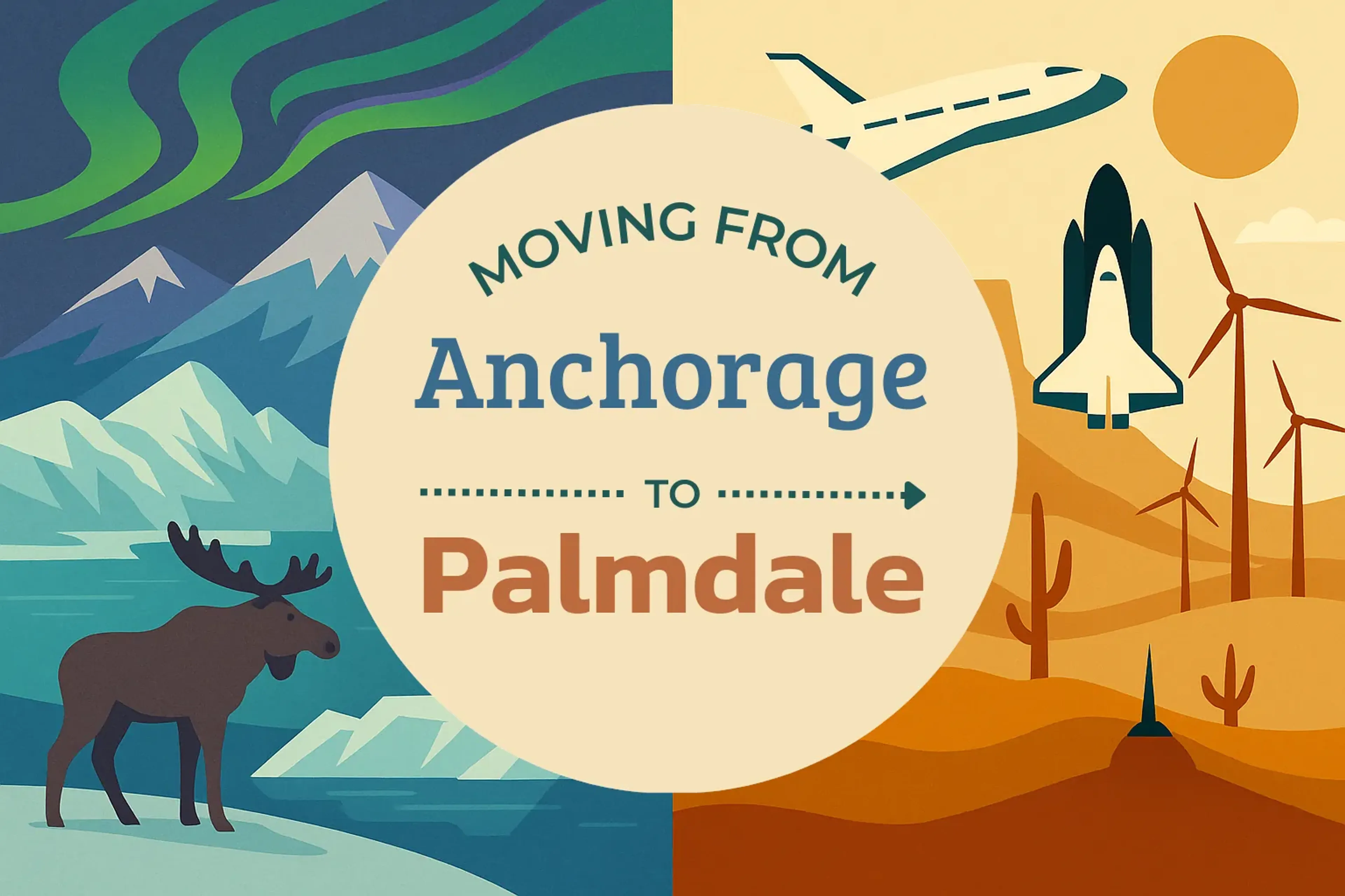 Side-by-side comparison of Anchorage to Palmdale moving companies