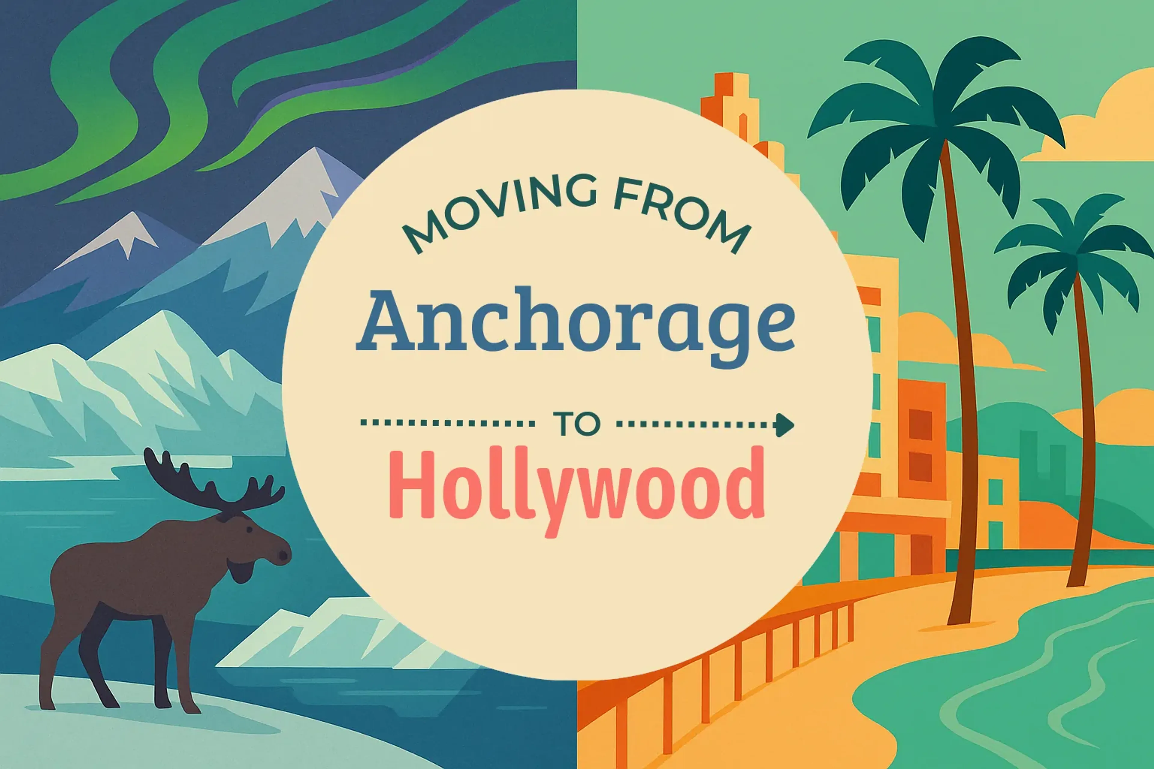 Side-by-side comparison of Anchorage to Hollywood moving companies