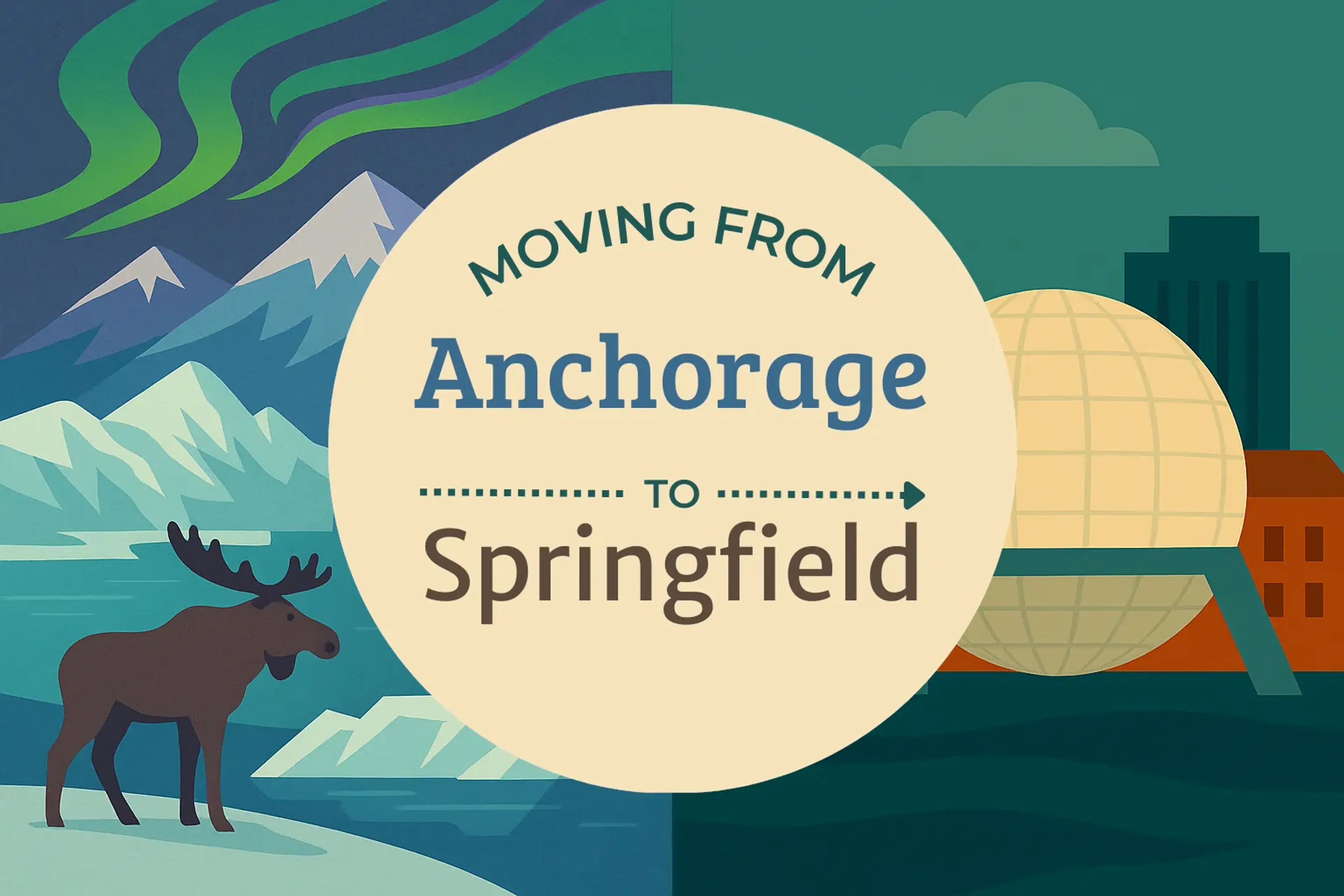 Side-by-side comparison of Anchorage to Springfield moving companies