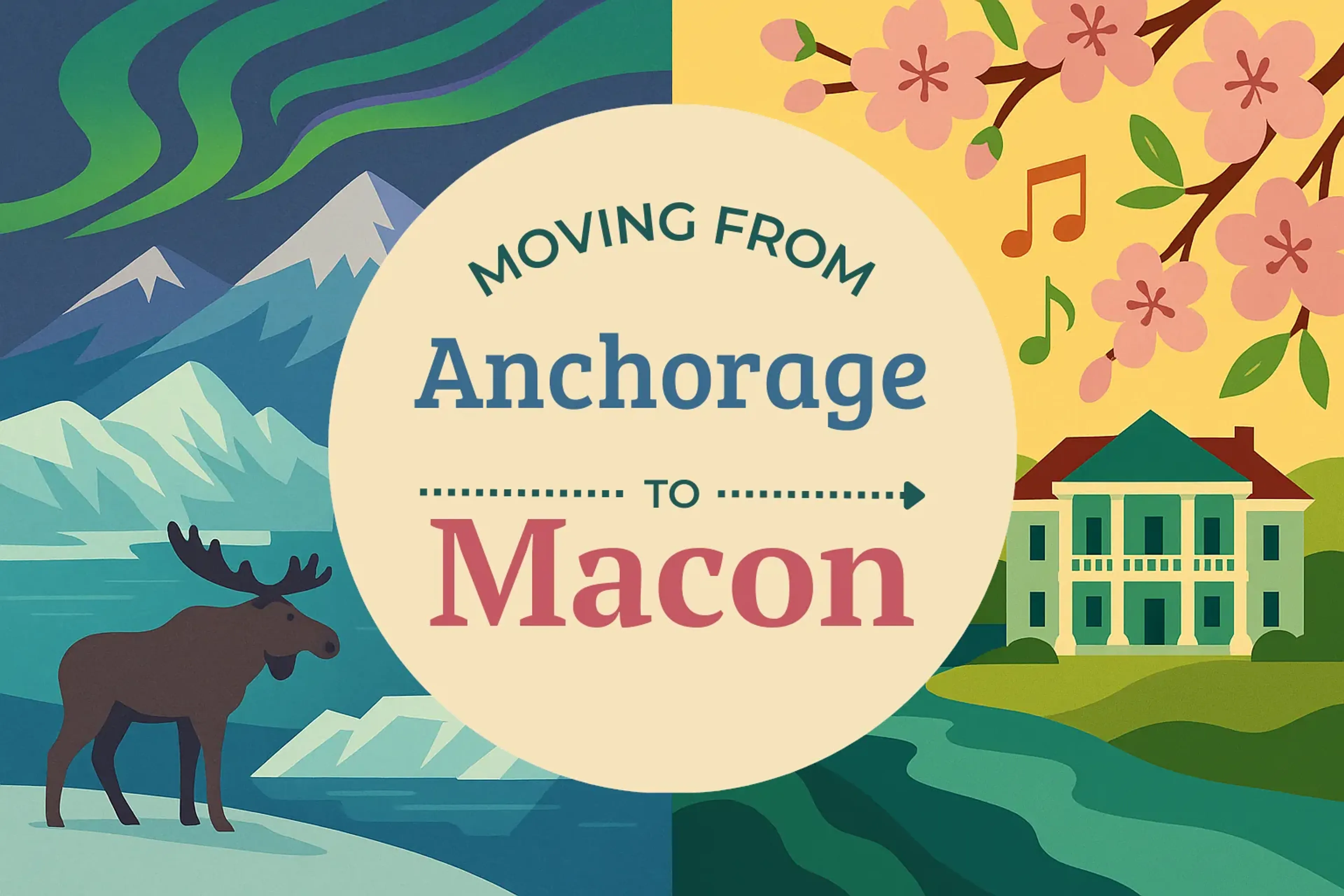 Side-by-side comparison of Anchorage to Macon moving companies