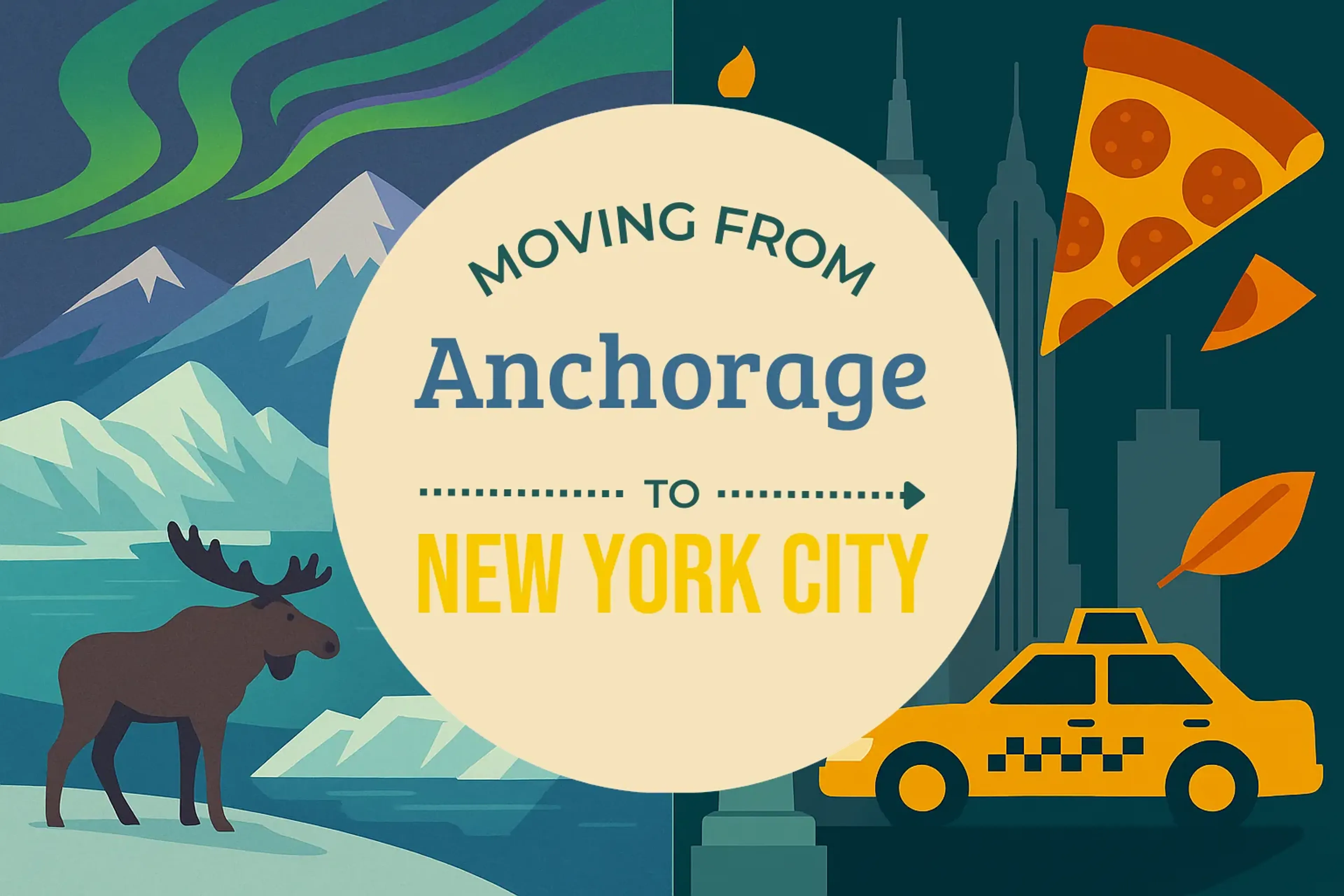 Side-by-side comparison of Anchorage to New York City moving companies