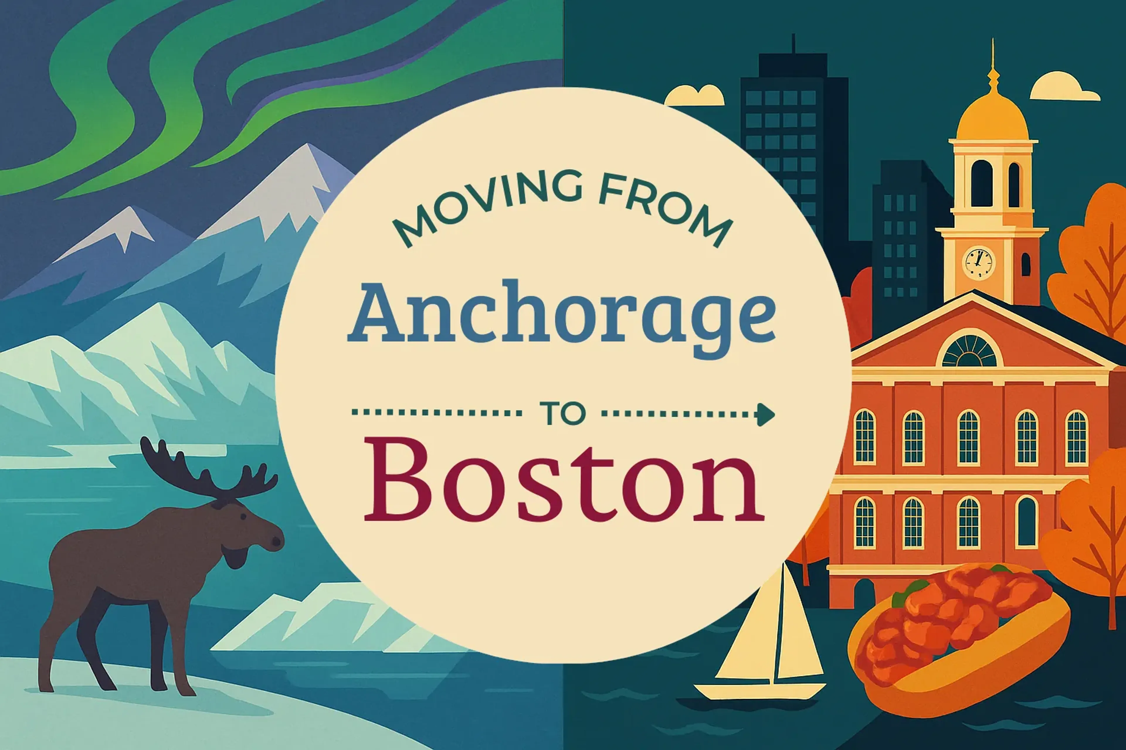 Side-by-side comparison of Anchorage to Boston moving companies